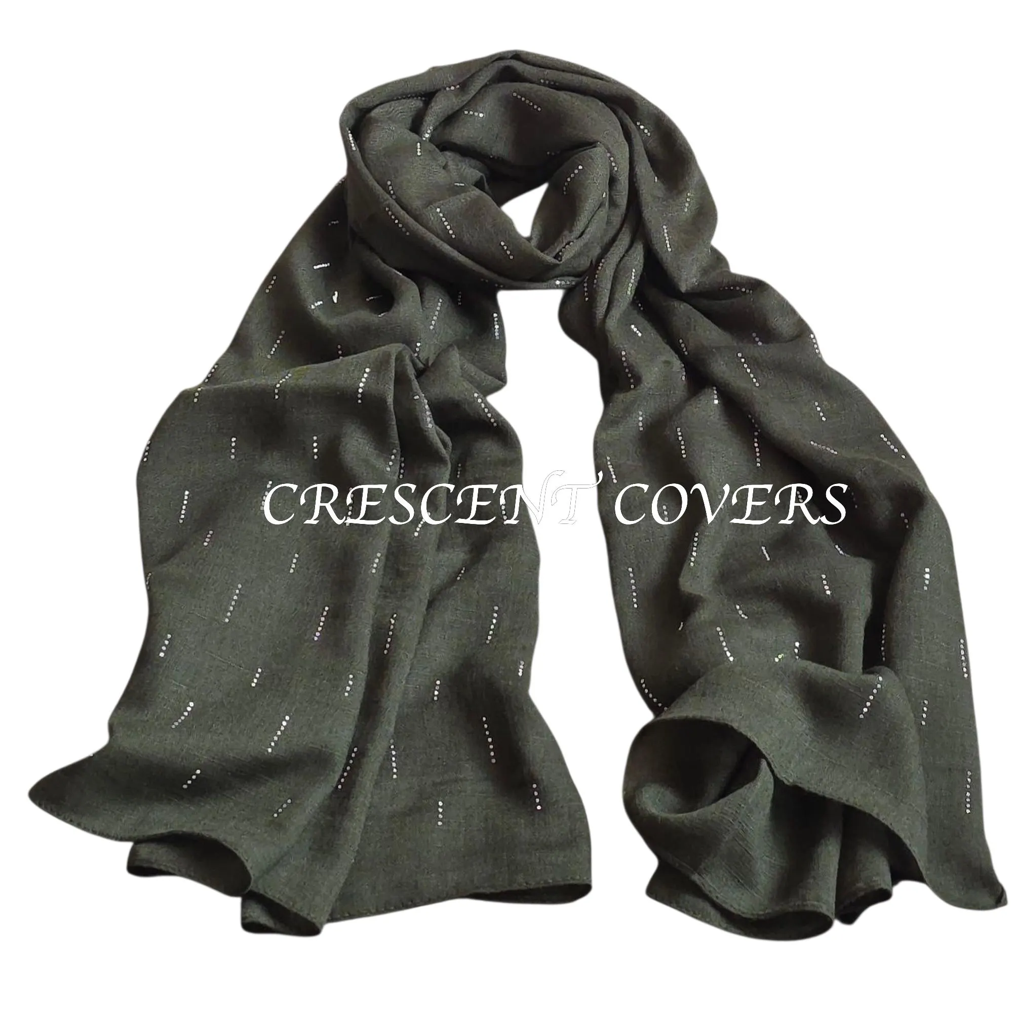 Studded Raindrop Modal and Viscose Blend Scarf Hijab Lightweight Elegant Gift - image 2