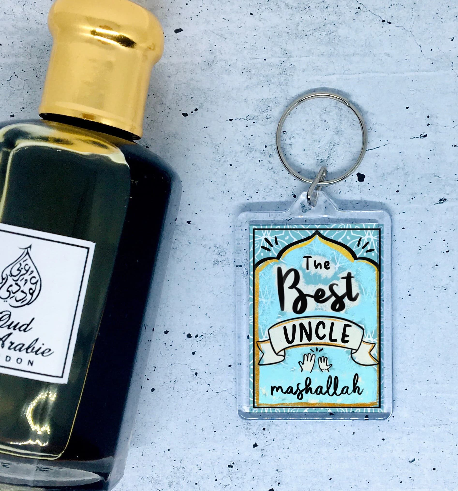 Best Uncle keyring, Muslim uncle keychain, Uncle Eid gift, muslim man keychain, Brother, MashAllah, Islamic, Allah, Gift from Niece nephew