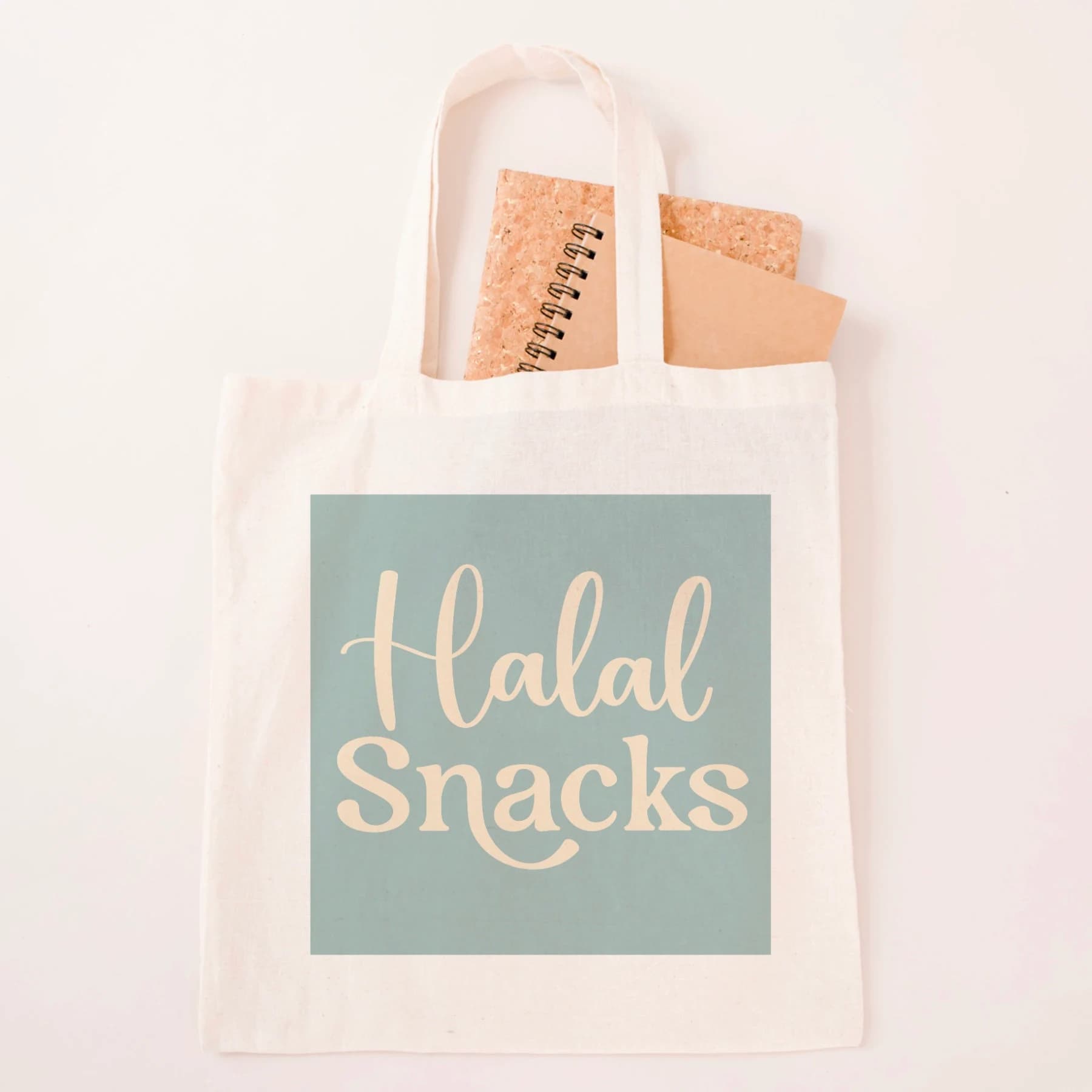 Funny Halal Snacks Tote Bag: Islamic School Bag, Muslim Gift
