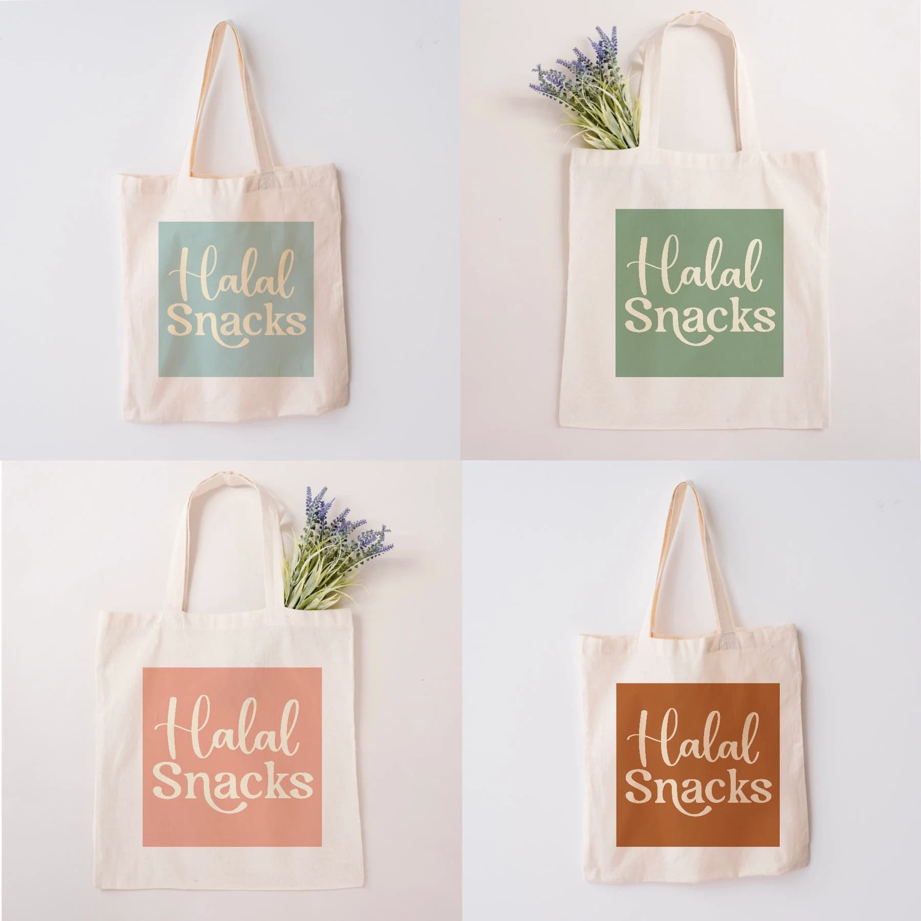 Funny Halal Snacks Tote Bag: Islamic School Bag, Muslim Gift - image 4