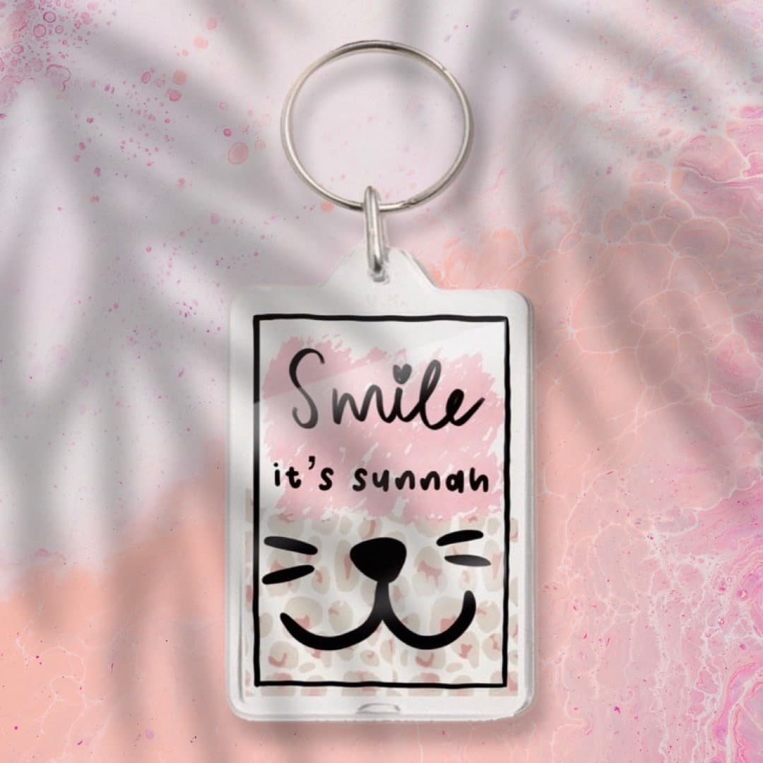 Smile It's Sunnah Keyring: Muslim Girl Islamic Gift