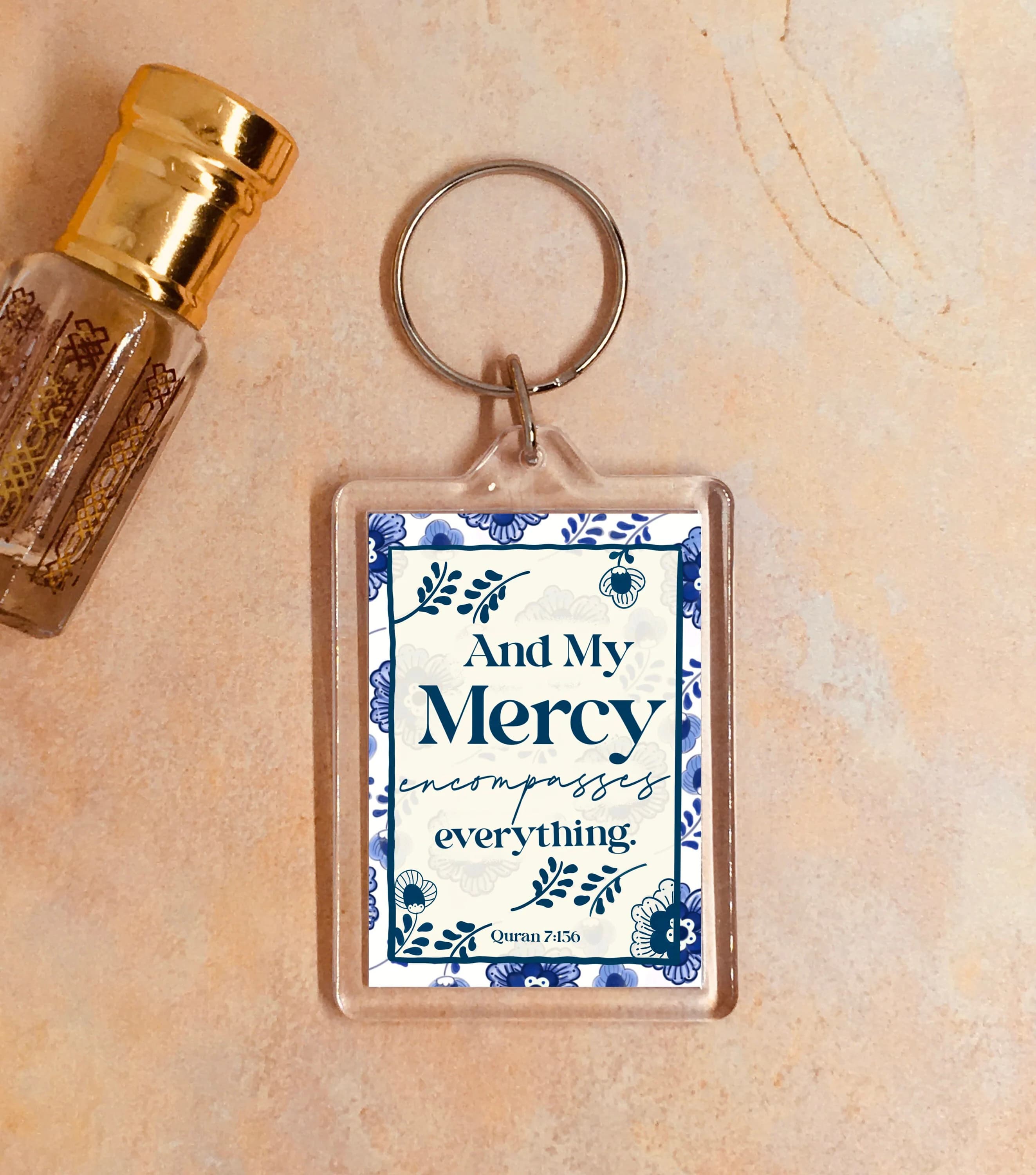 Quran Quote Keyring: Hand Drawn Islamic Gift