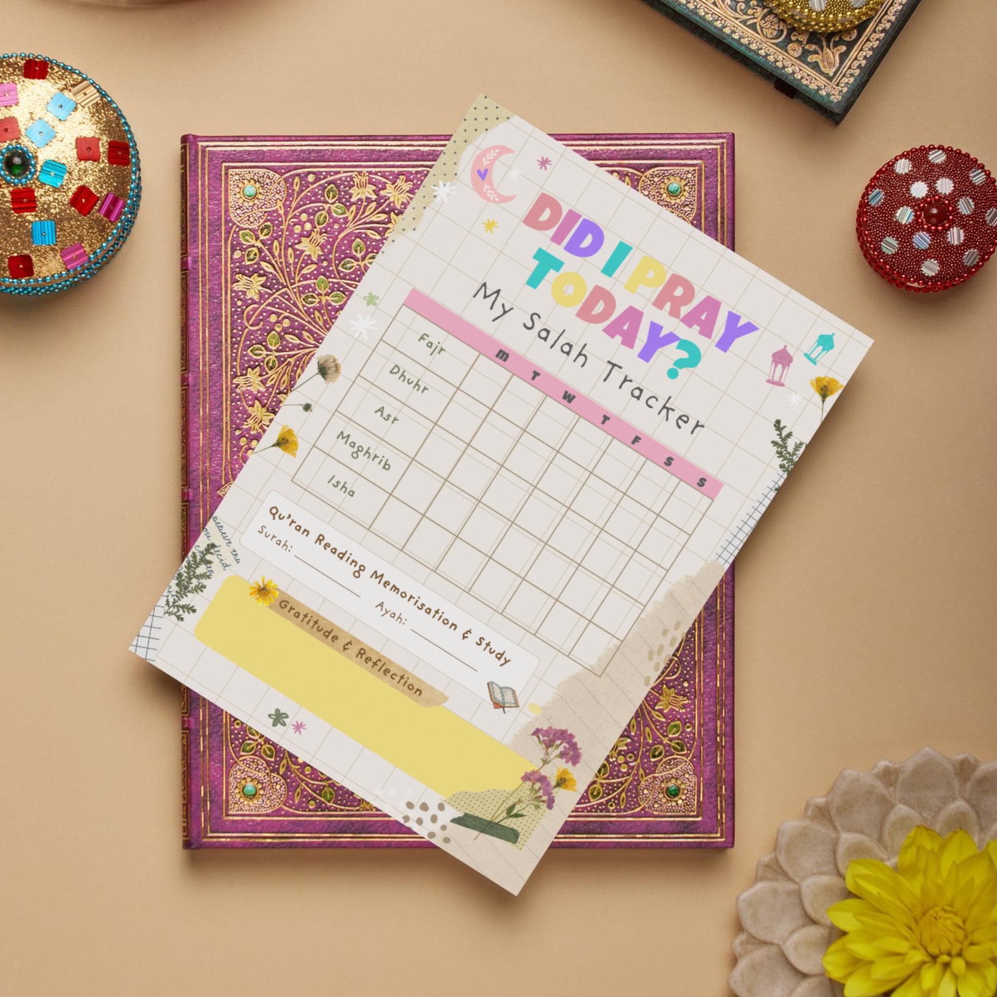 Printable Salah Tracker: Islamic Prayer Journal, Muslim Planner (Digital Download) - image 4