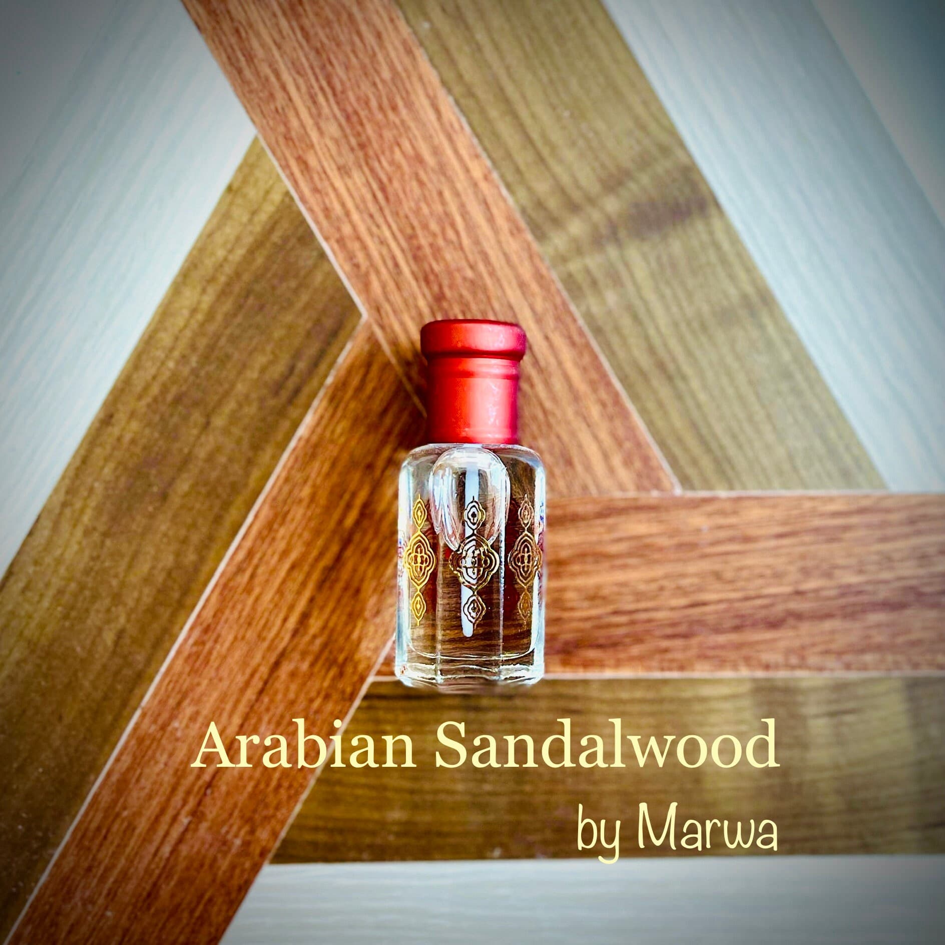 Arabian Sandalwood Perfume Oil: Musky Attar, Alcohol-Free, Vegan