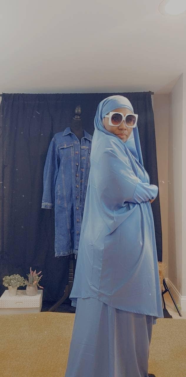 Two piece khimar and skirt - image 4