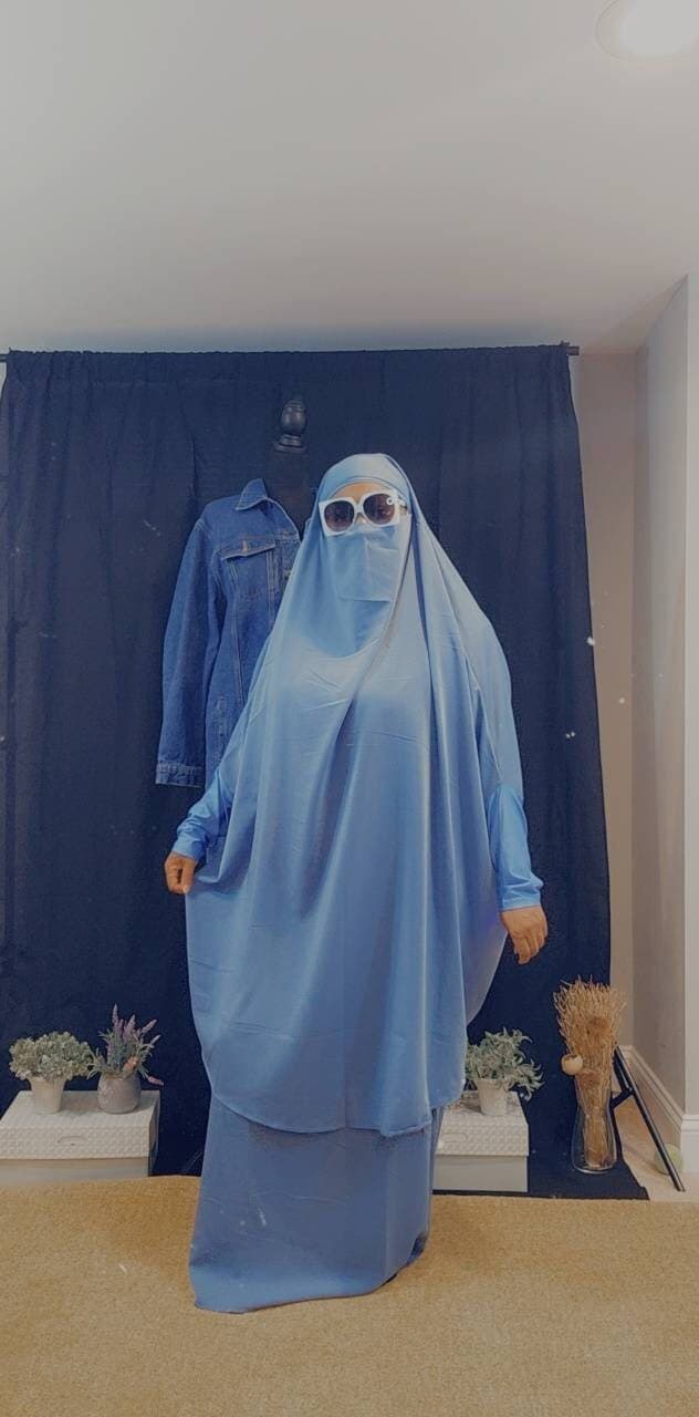 Two piece khimar and skirt - image 4