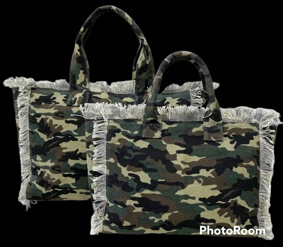 Large Fringe Canvas Tote Bag. - image 4