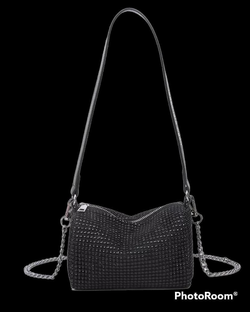 Trendy Shoulder Rhinestones chain bag - image 4