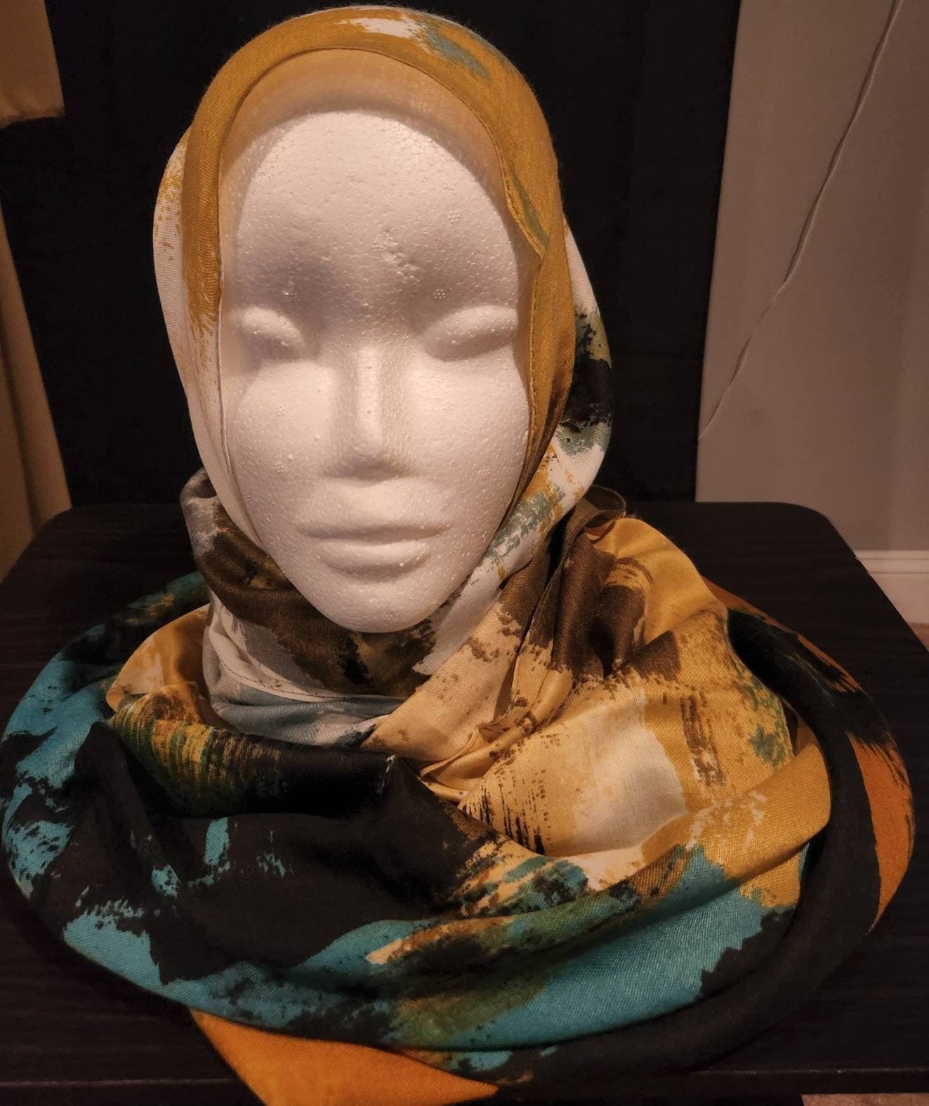 New Print Cotton Hijab Floral Shawl.