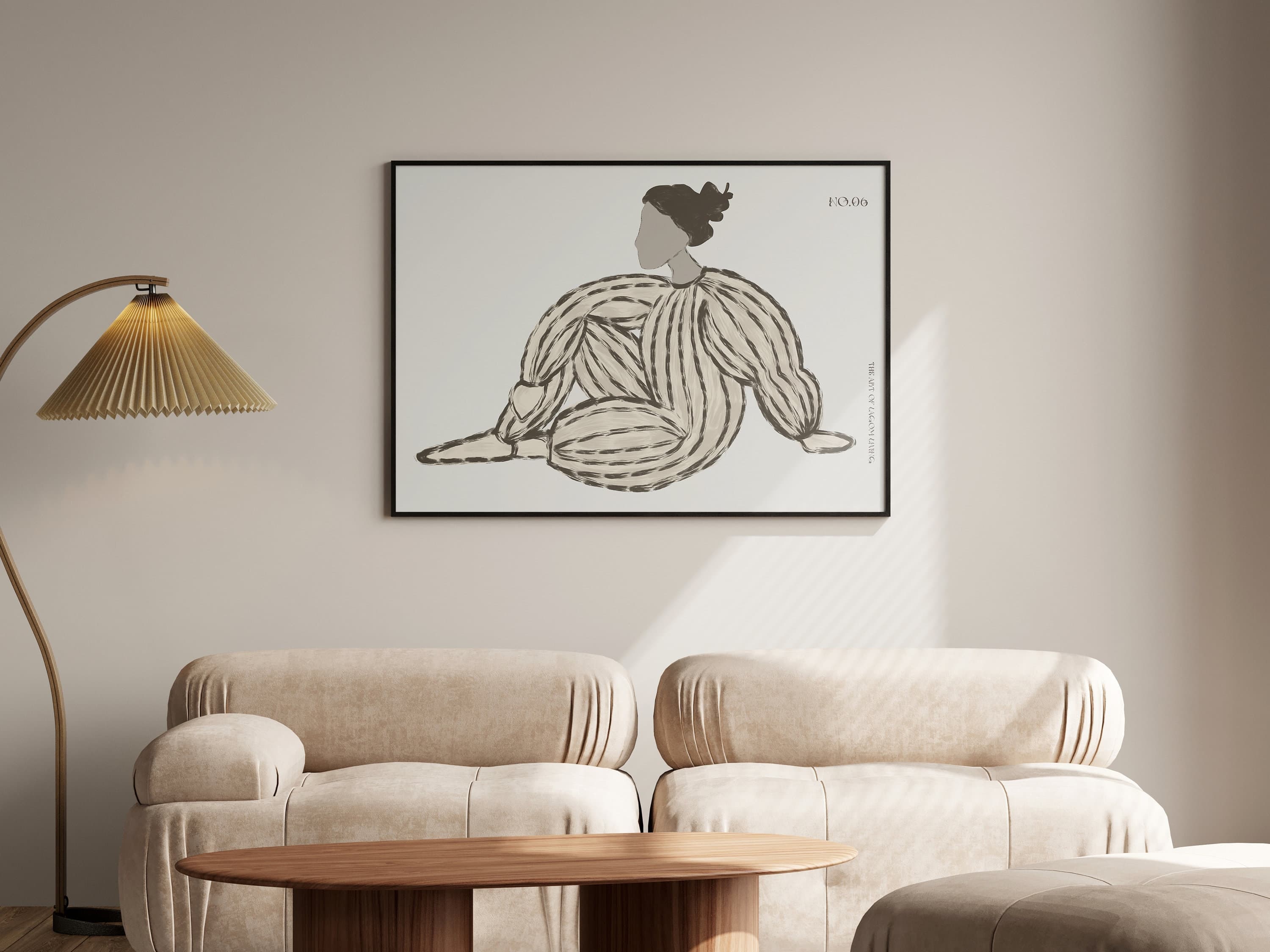 Abstract People Wall Art Woman Mid Century Art Printable Modern Abstract Art Living Room Decor - image 5