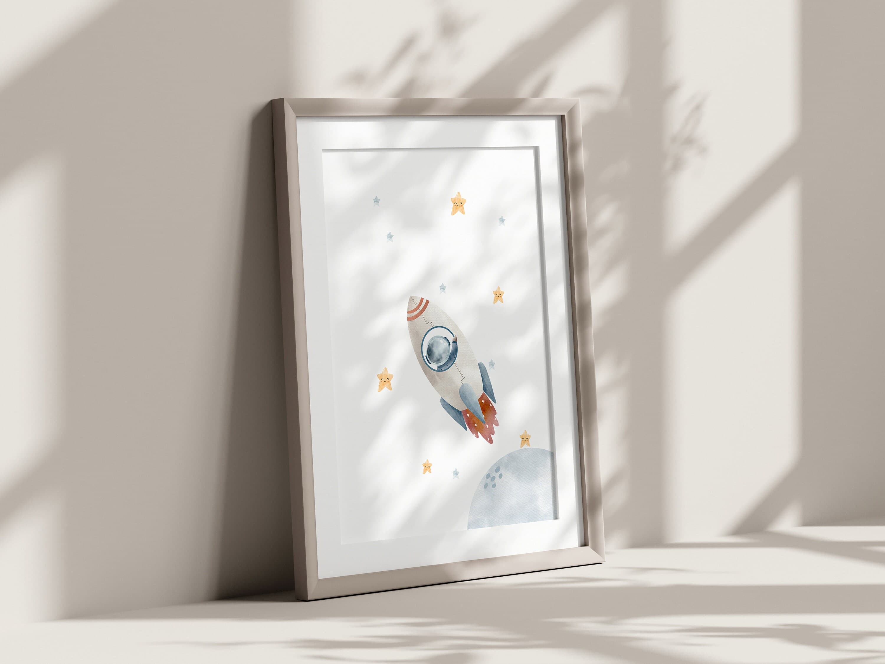 PSALM 147:4 Outer Space Decor Set of 3 Boys Room Art Space Theme Room - image 5