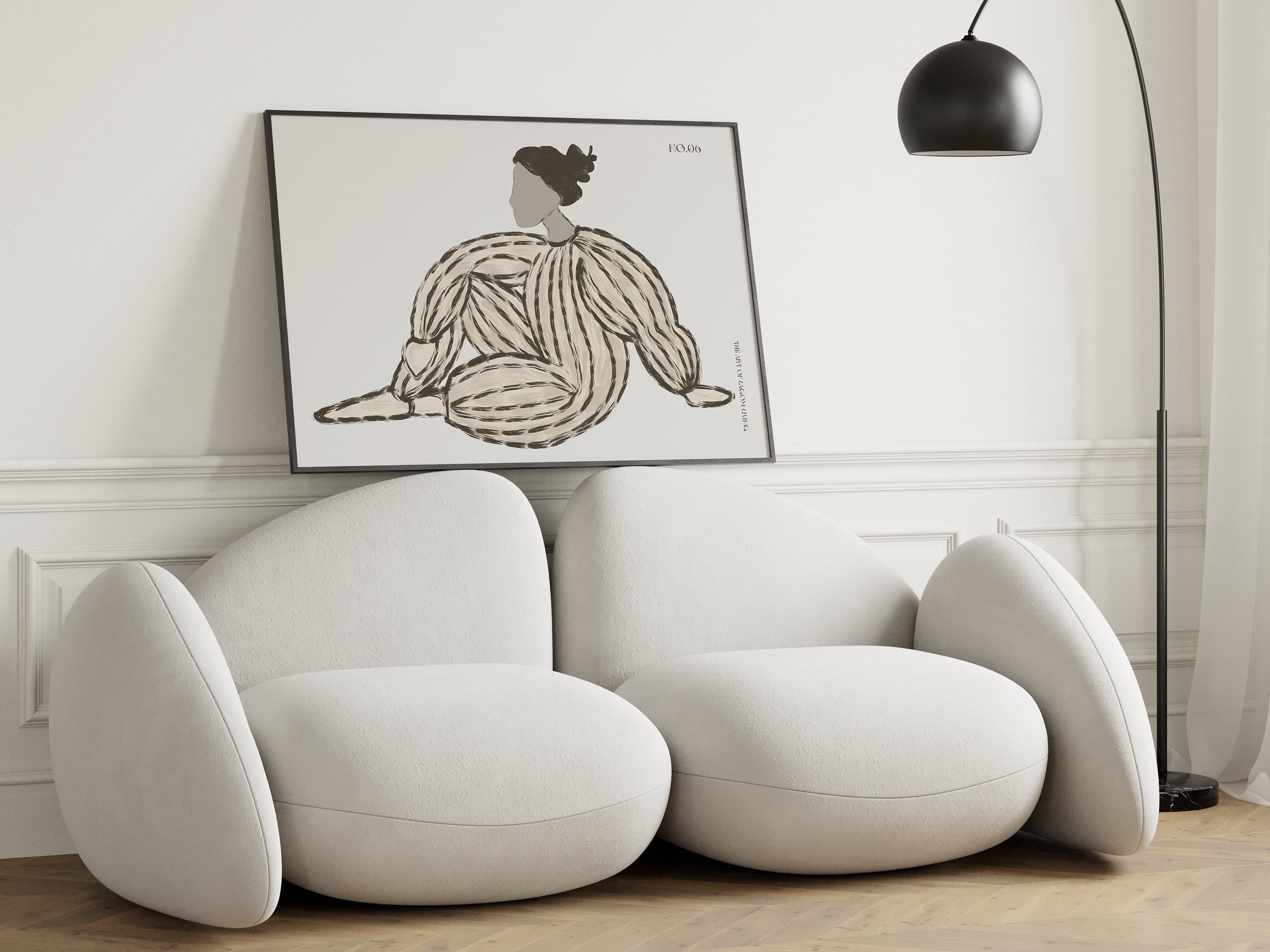 Abstract People Wall Art No 06