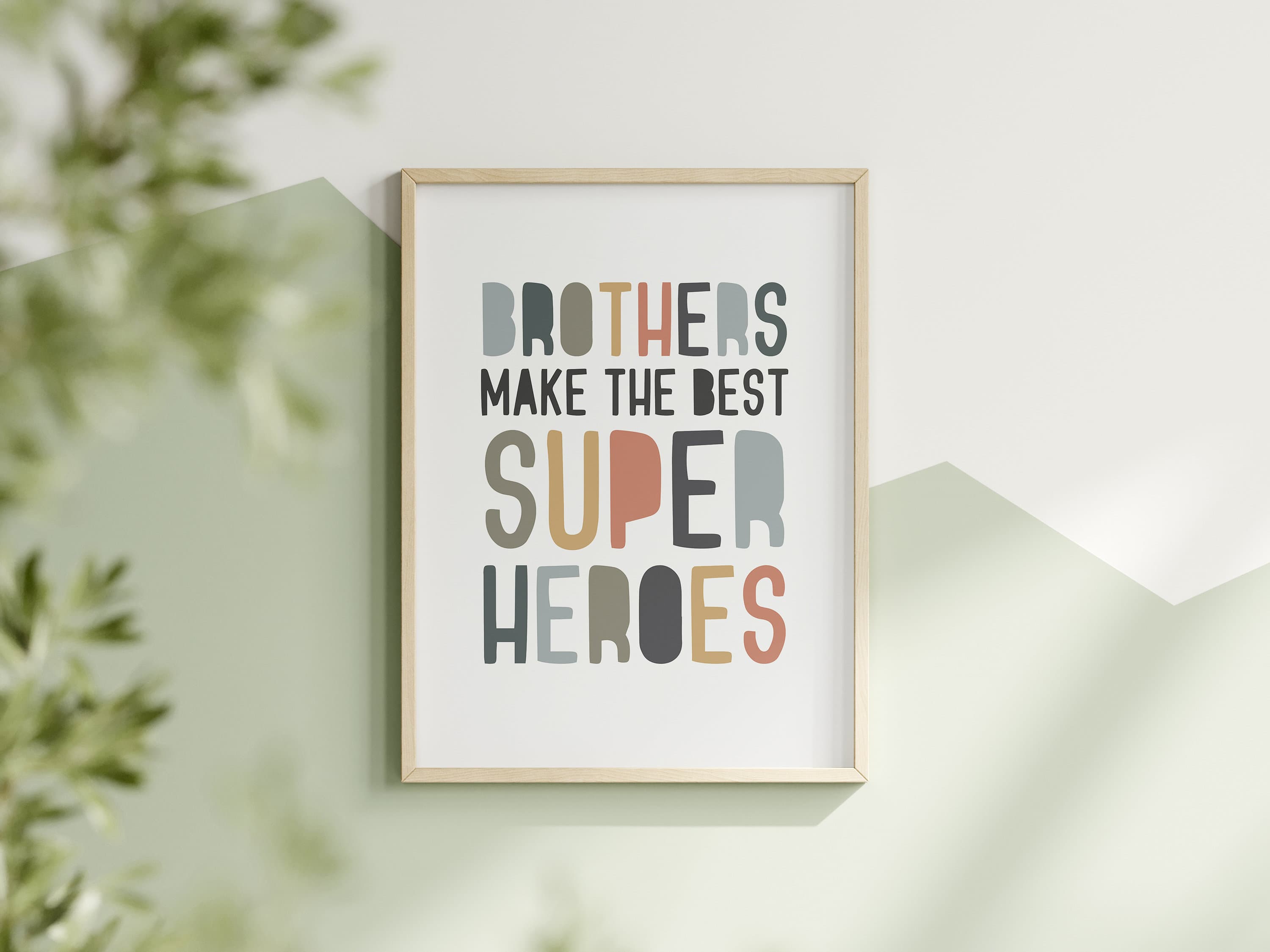 Brothers Make The Best Superheroes Printable Boy Nursery Prints Brothers Wall Art Boy Twins Nursery Decor Boys Playroom Prints