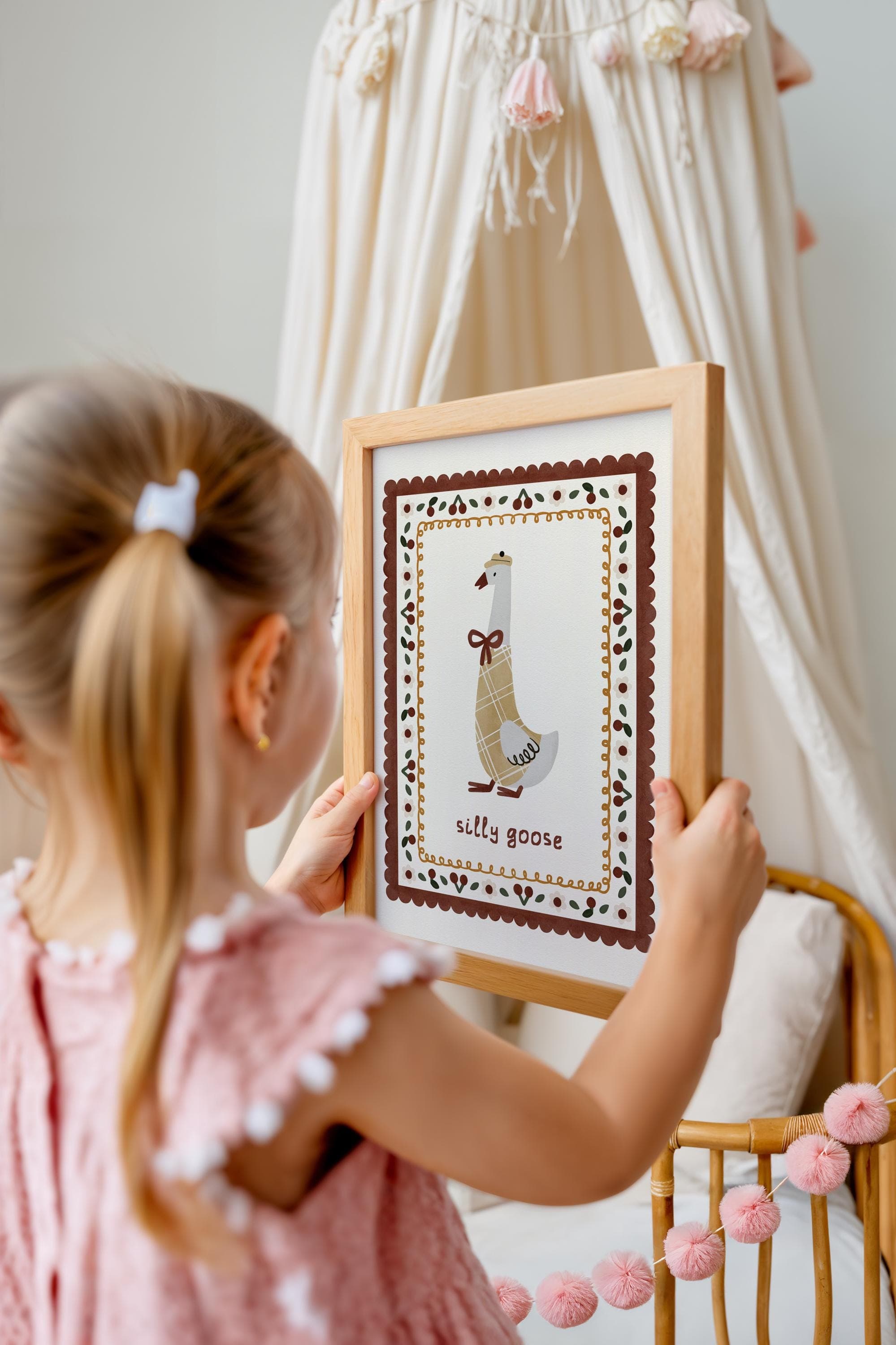 Silly Goose Wall Art Print Nursery Decor Funny and Whimsical The Silliest Goose Around Quirky Wall Art Print for Nursery - image 5