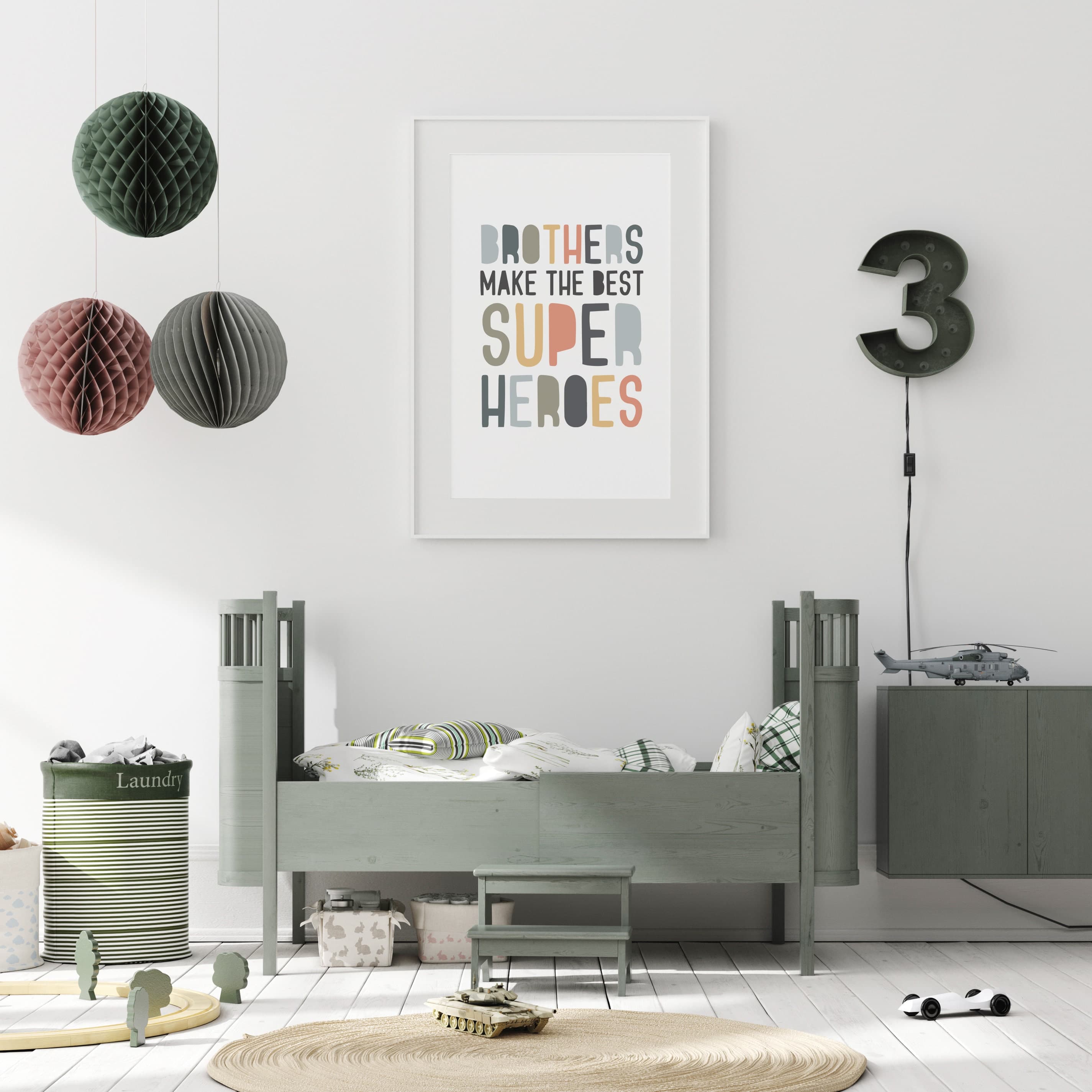 Brothers Make The Best Superheroes Printable Boy Nursery Prints Brothers Wall Art Boy Twins Nursery Decor Boys Playroom Prints - image 5