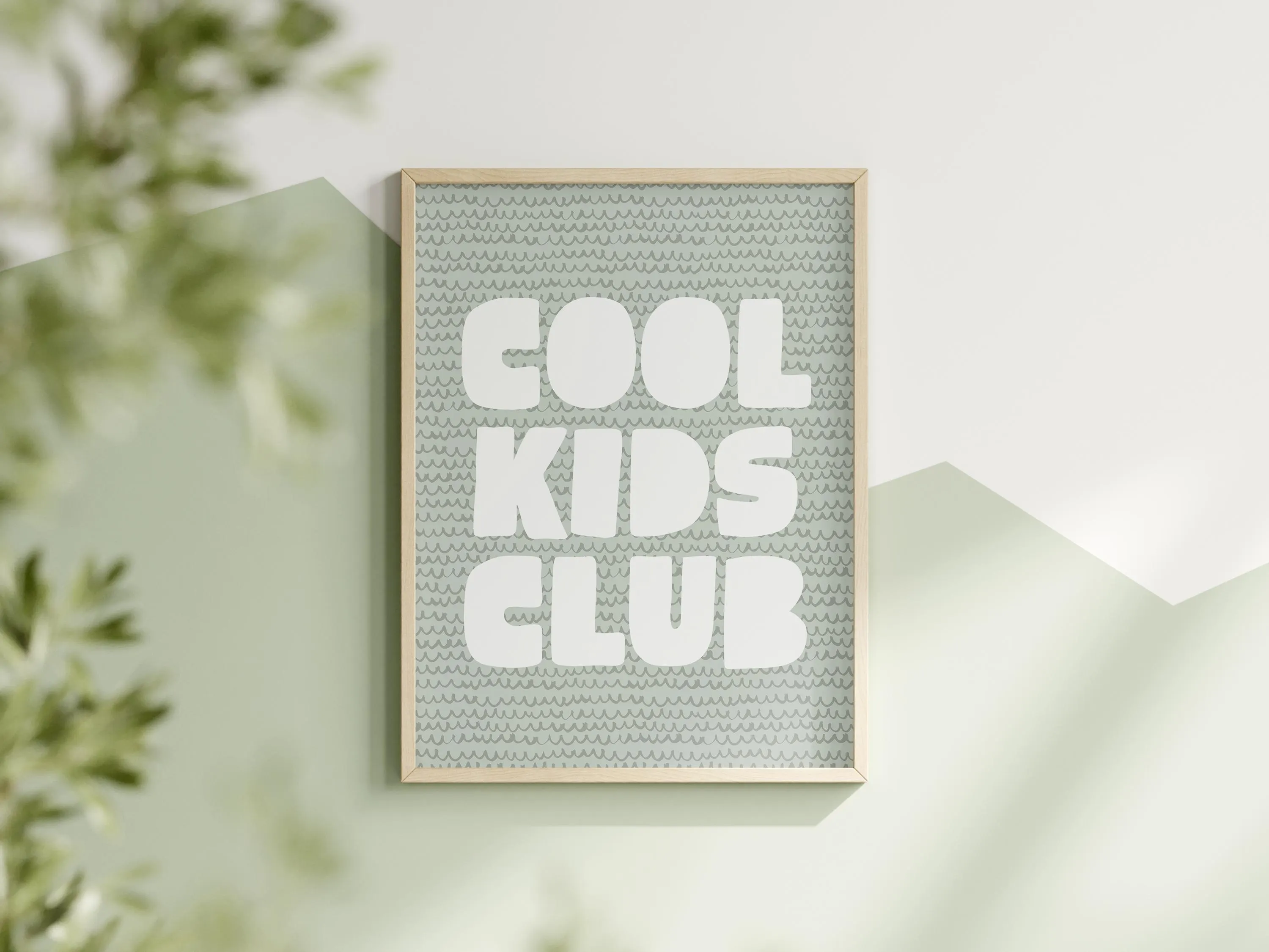 Cool Kids Club Print Vibrant Artwork for Your Little Trendsetter Perfect for Playrooms and Nurseries Green Color Art - image 5