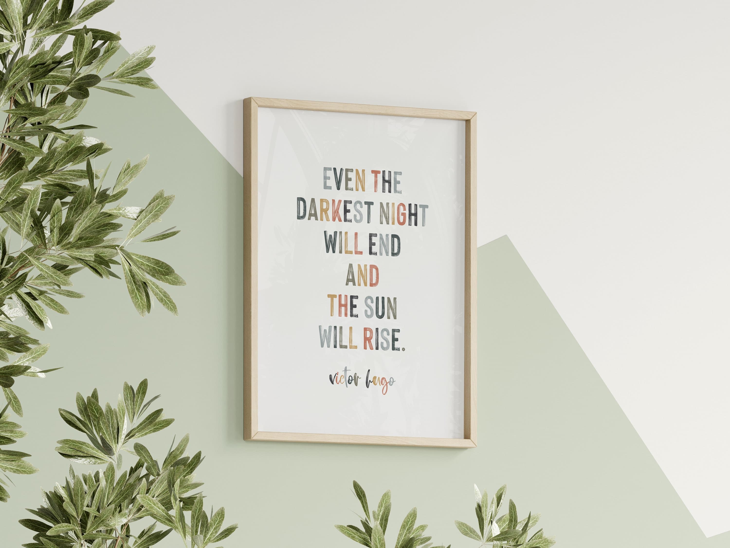 Victor Hugo 'Rise' Quote Wall Art Inspirational Quotes Print Boho Motivational Prints Literary Gift Idea - image 3