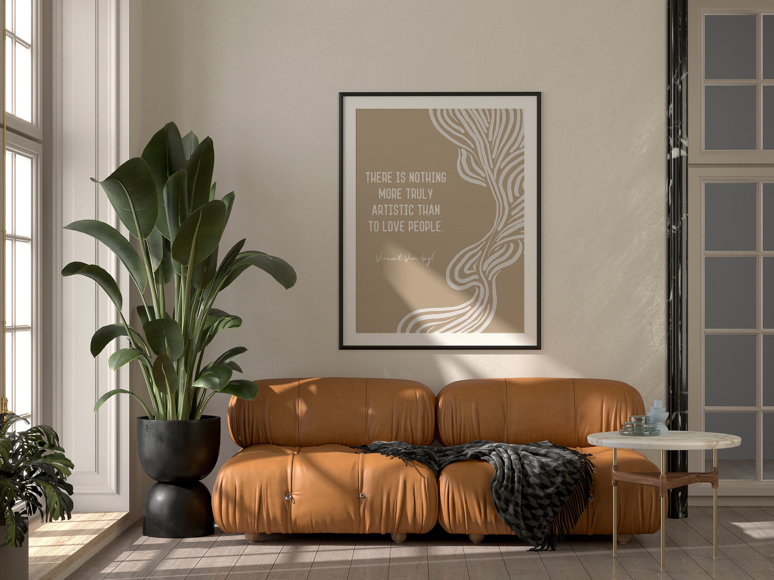 Van Gogh Quote Poster Nothing More Truly Artistic Than to Love People Print Scandinavian Home Art Modern Decor for Living Room - image 5