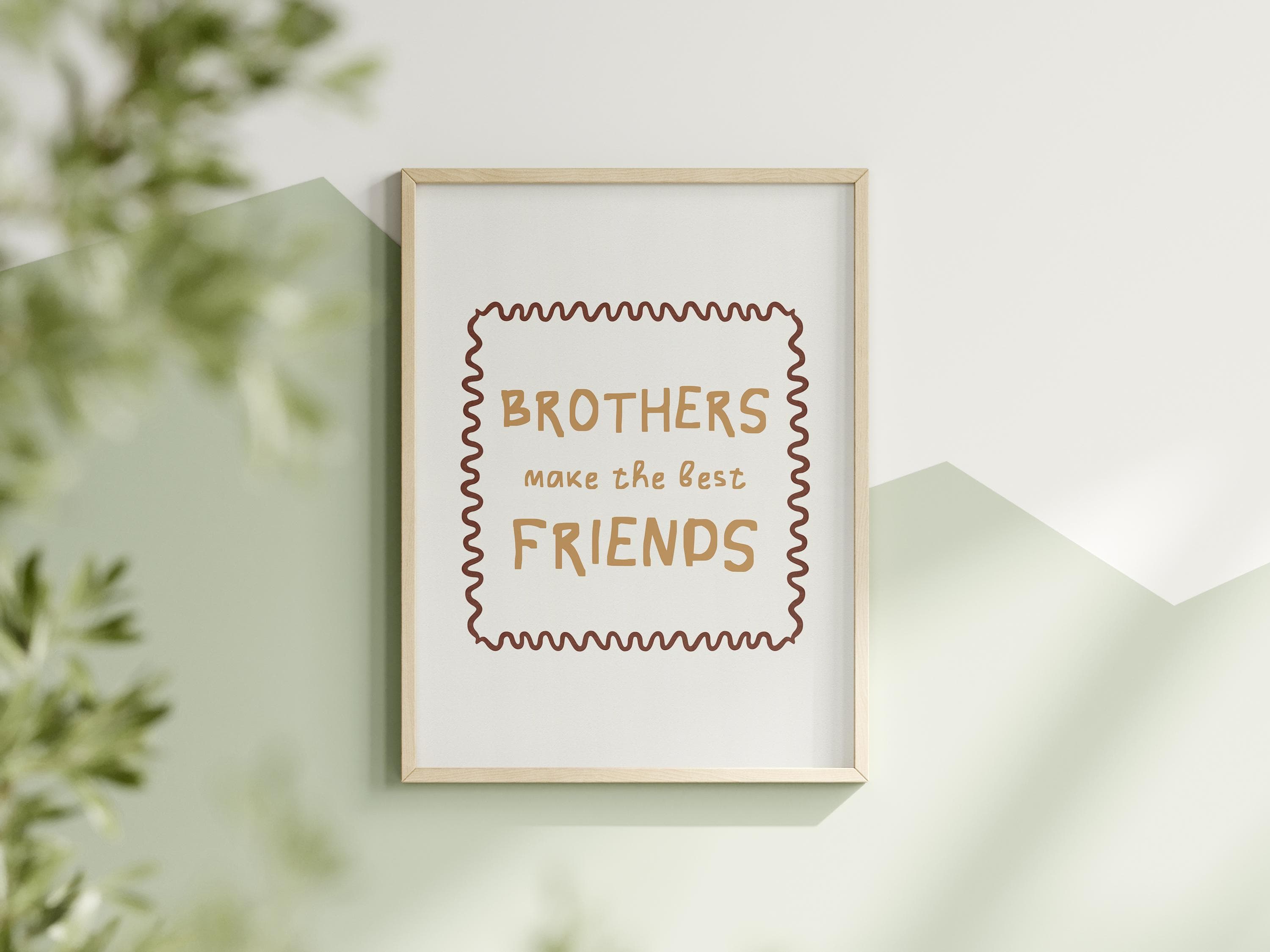 Whimsical Brotherly Love Definition Print Meaningful Wall Art for Brothers - image 4