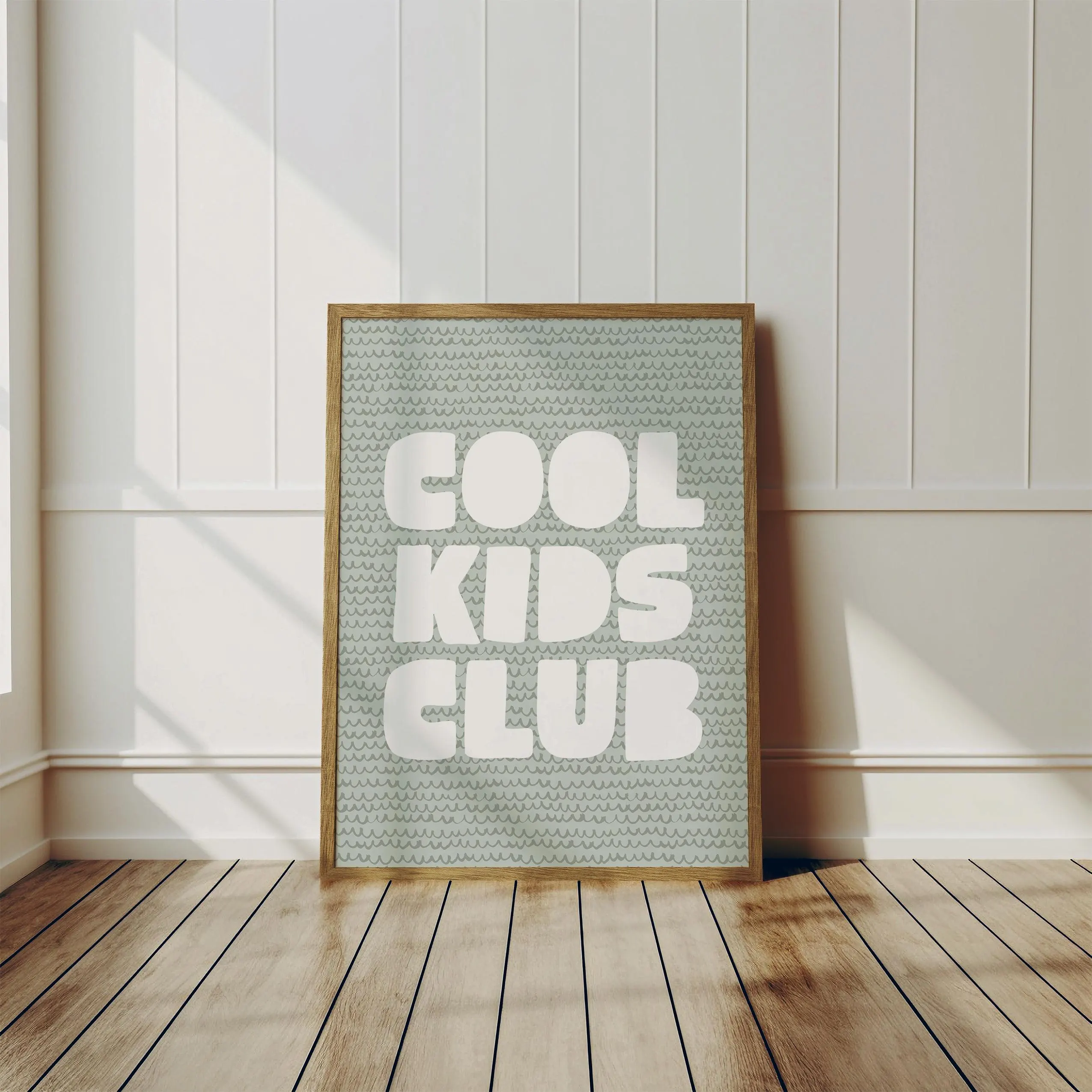 Cool Kids Club Print Vibrant Artwork for Your Little Trendsetter Perfect for Playrooms and Nurseries Green Color Art - image 3