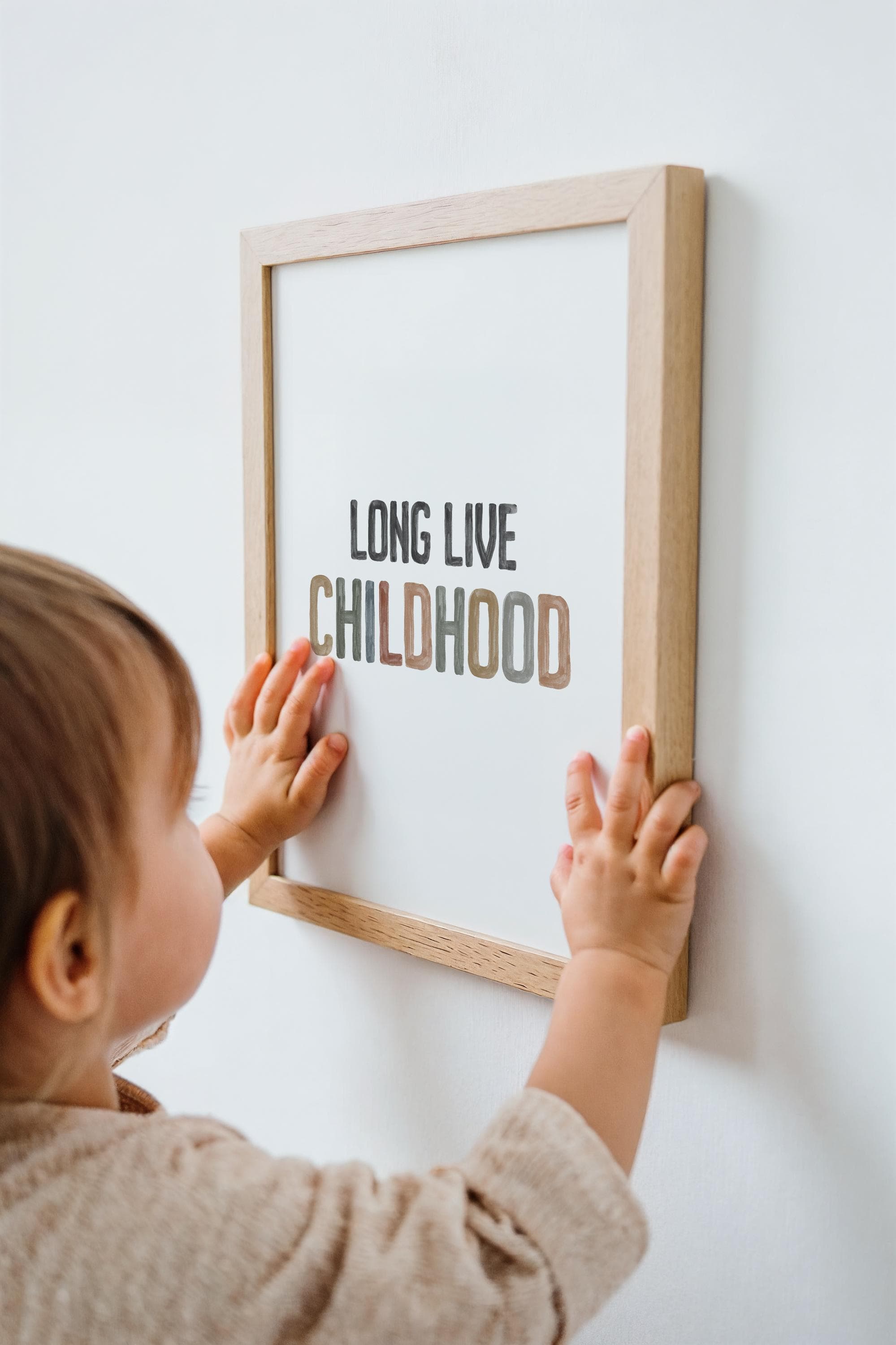 Long Live Childhood Watercolor Print for Sibling Love Kids Room Wall Art Family Bond Print with Childhood Theme Whimsical Sibling Love - image 3