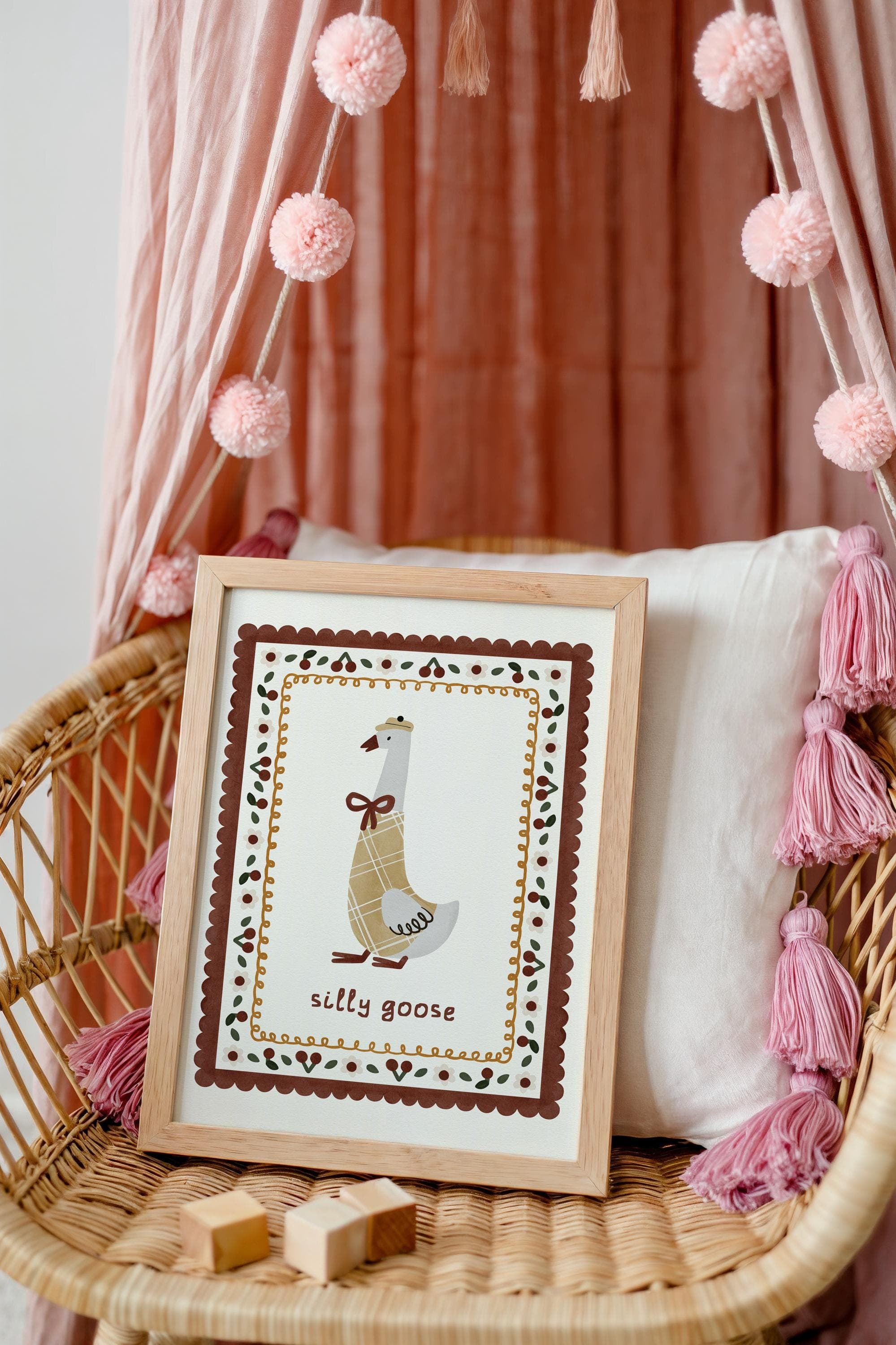 Silly Goose Wall Art Print Nursery Decor Funny and Whimsical The Silliest Goose Around Quirky Wall Art Print for Nursery - image 3