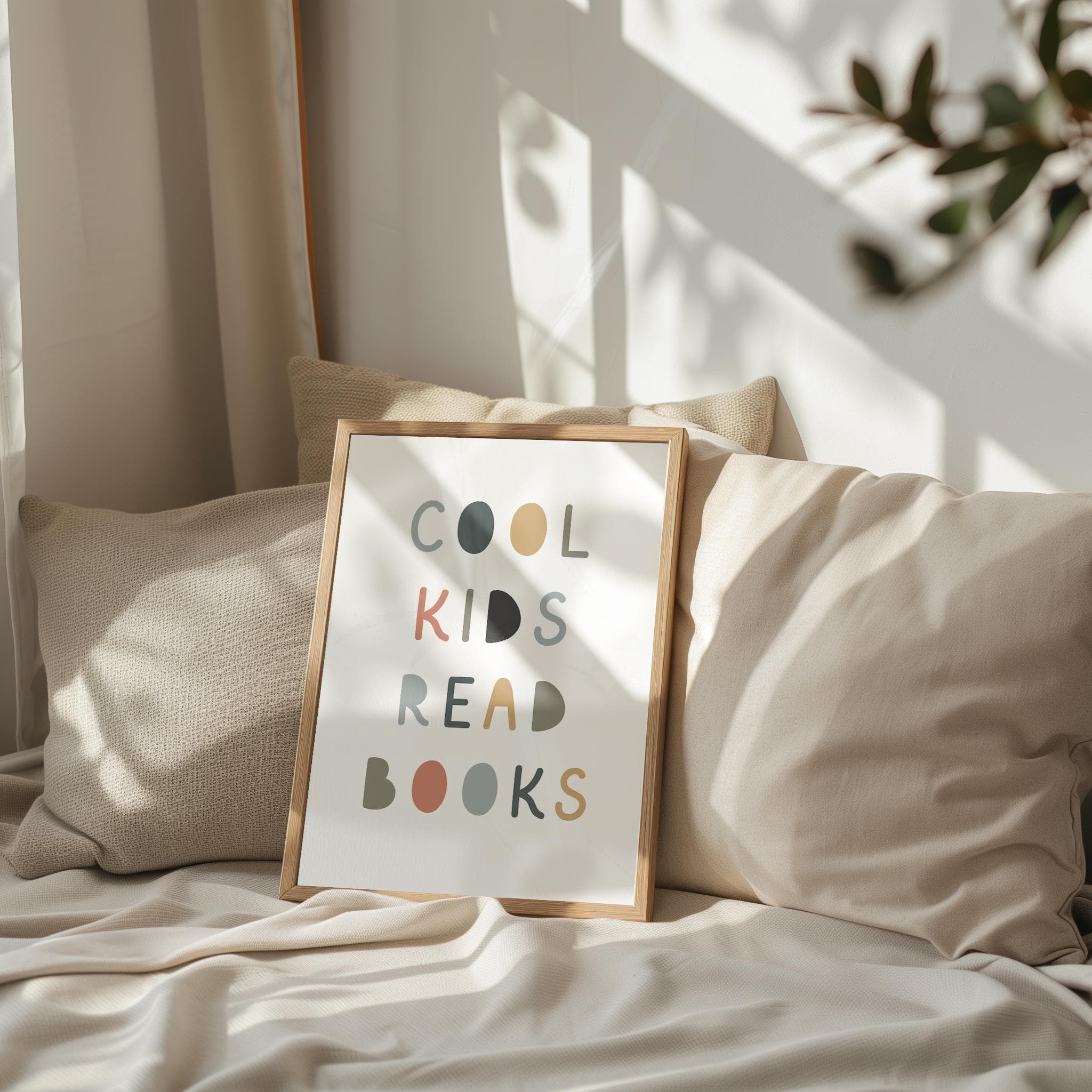 Cool kids read books read Quote Sign Book Lover Gift read corner Kids Wall Decor Playroom Reading book Classroom Printable School Decor - image 4