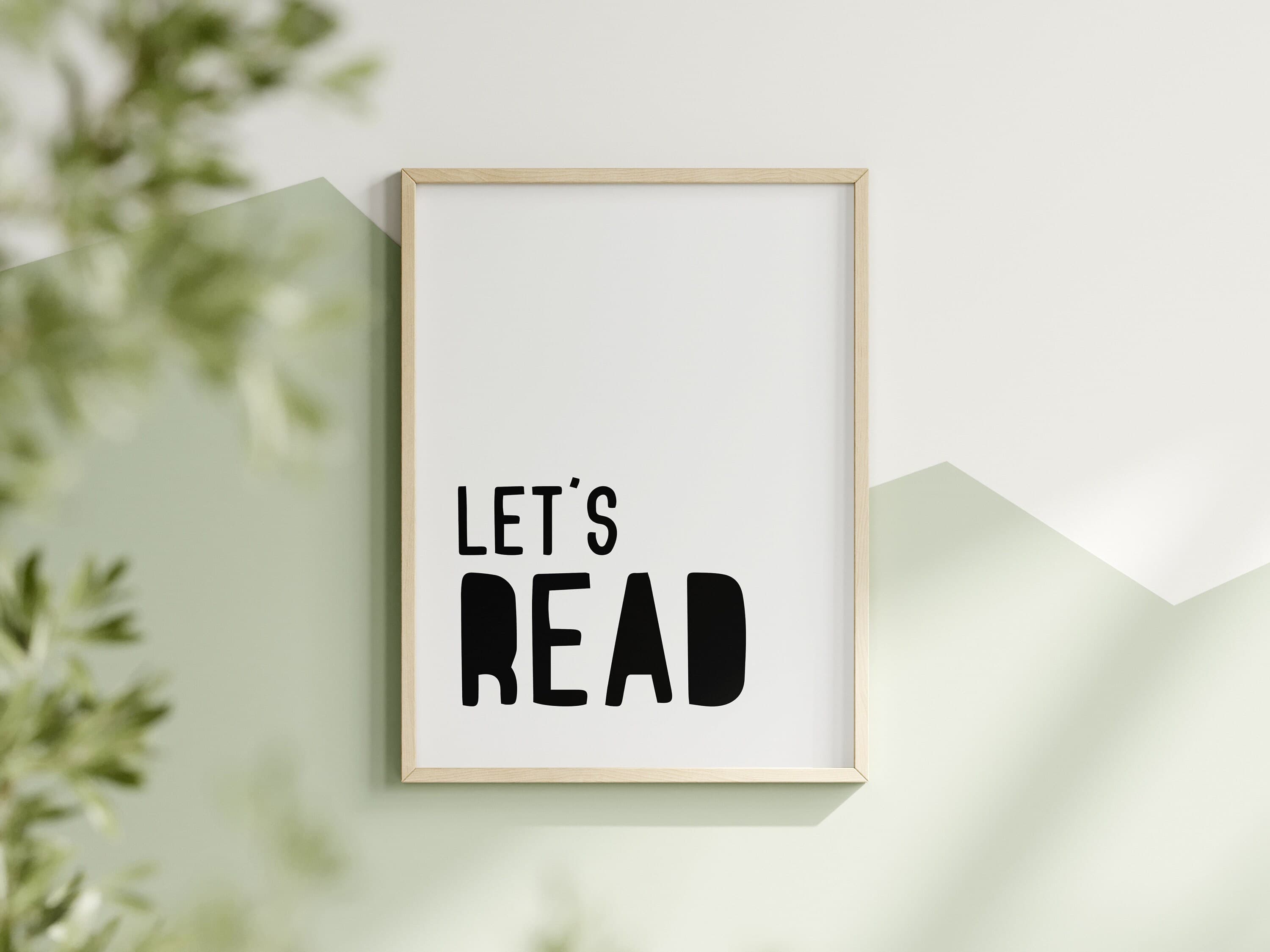Reading Corner Set of 6 Wall Art for Kids Room Decor Montessori Printables Black and White Classroom Decor - image 3