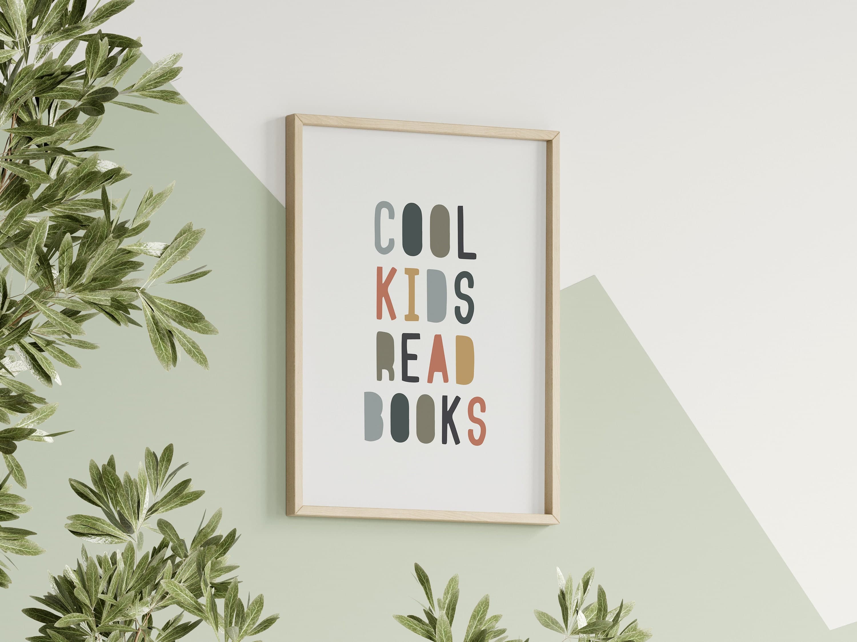 Cool Kids Read Books Quote Sign Book Lover Gift Boho Kids Wall Decor Playroom Reading Classroom Printable School Decor - image 3
