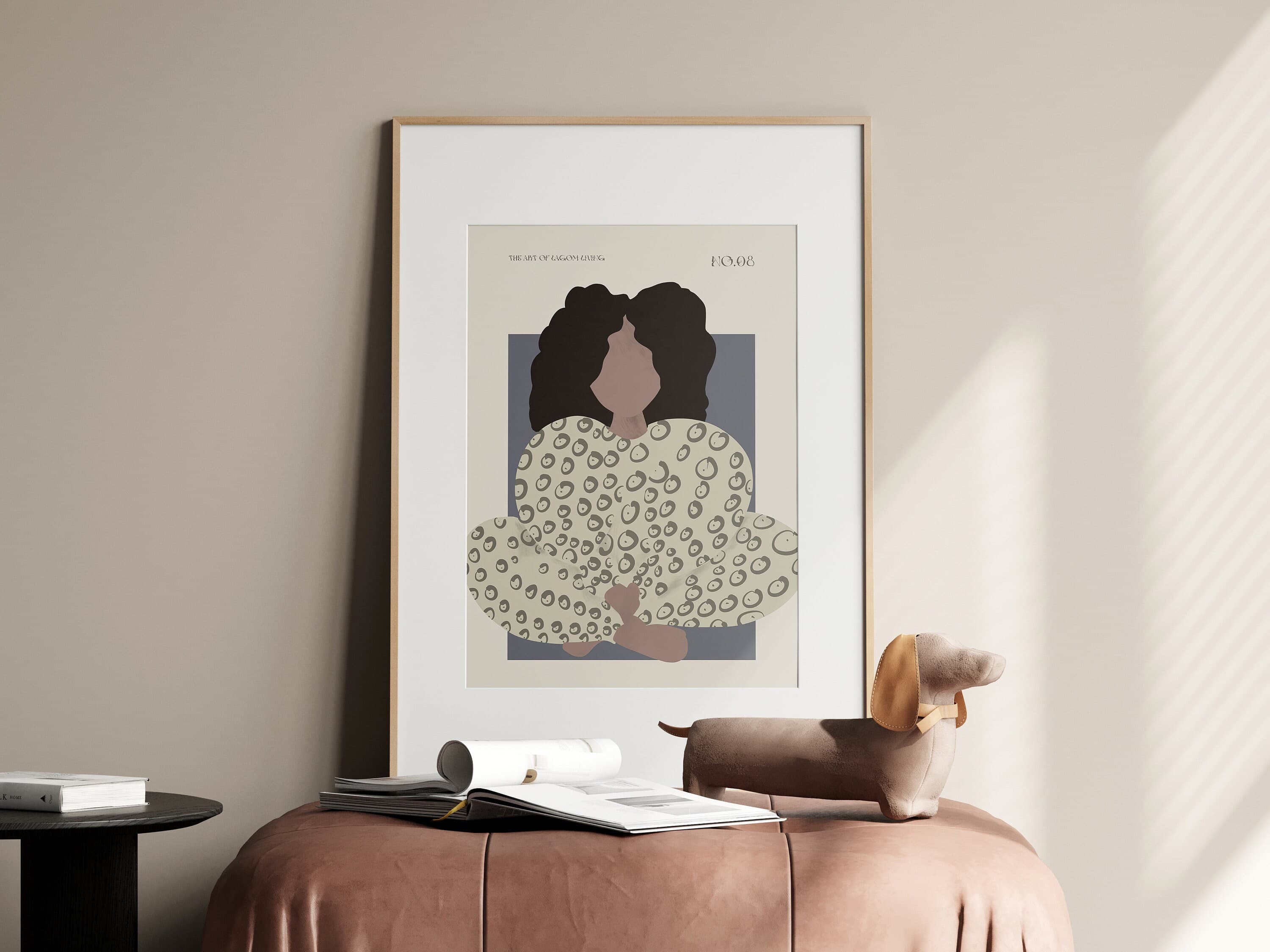 Abstract Woman Wall Art Mid Century Modern Art Modern Abstract People Art Living Room Wall Art Modern Art Prints Home Decor - image 5