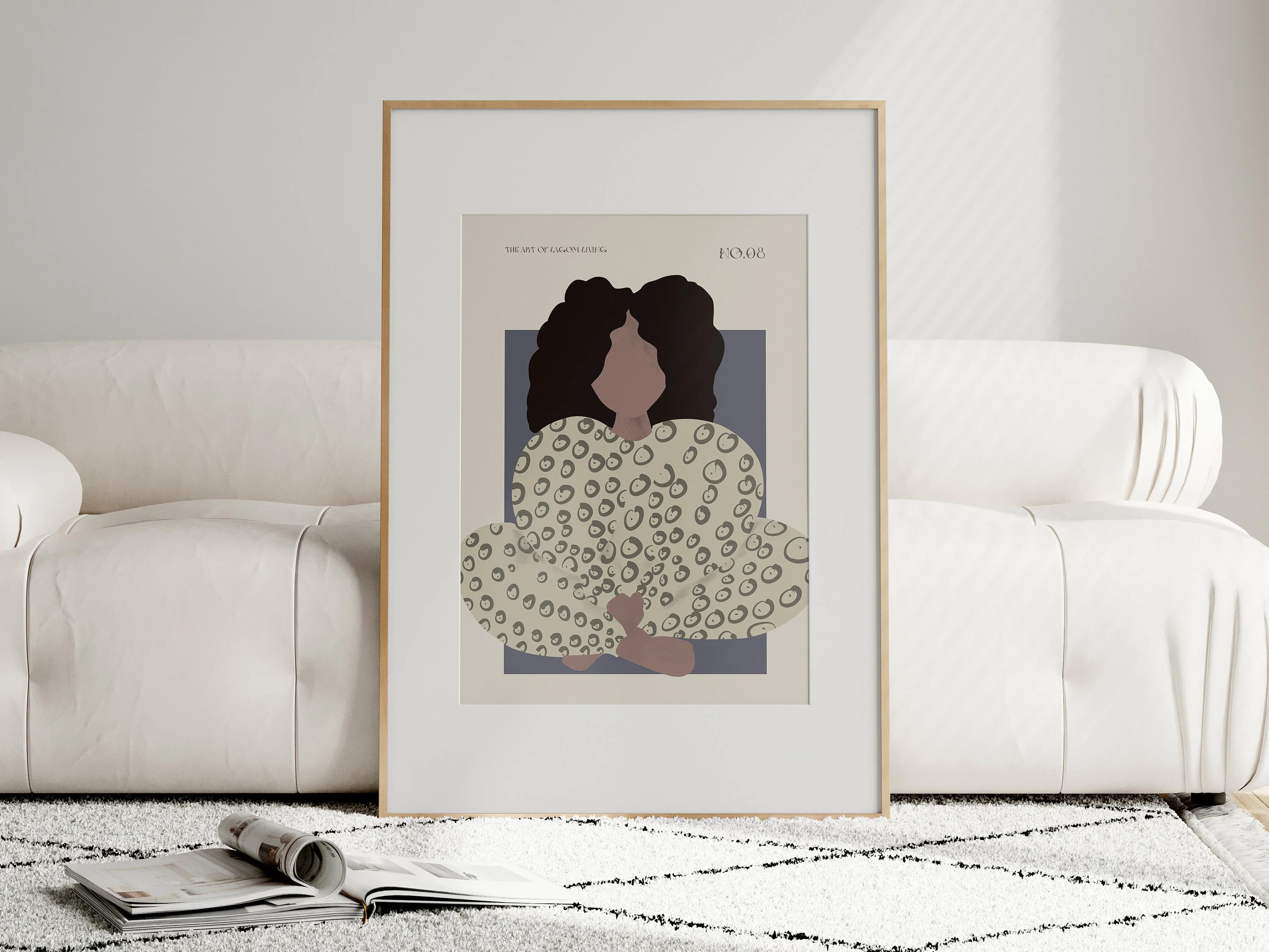 Abstract Woman Wall Art Mid Century Modern Art Modern Abstract People Art Living Room Wall Art Modern Art Prints Home Decor