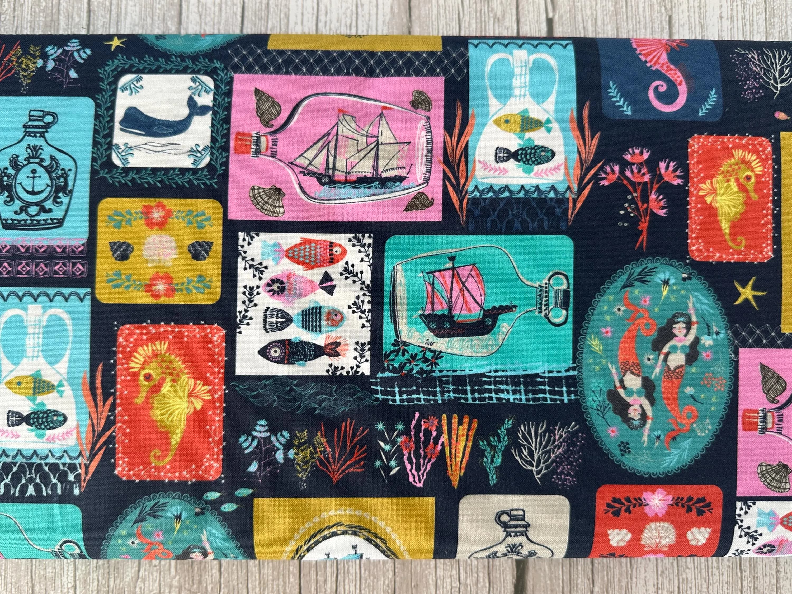 Siren Seas - Starfish and Stories By Helen Black for Thread & Ink Design Studio, 100% Cotton Fabric, by the Metre, Half Metre, Fat Quarter - image 4