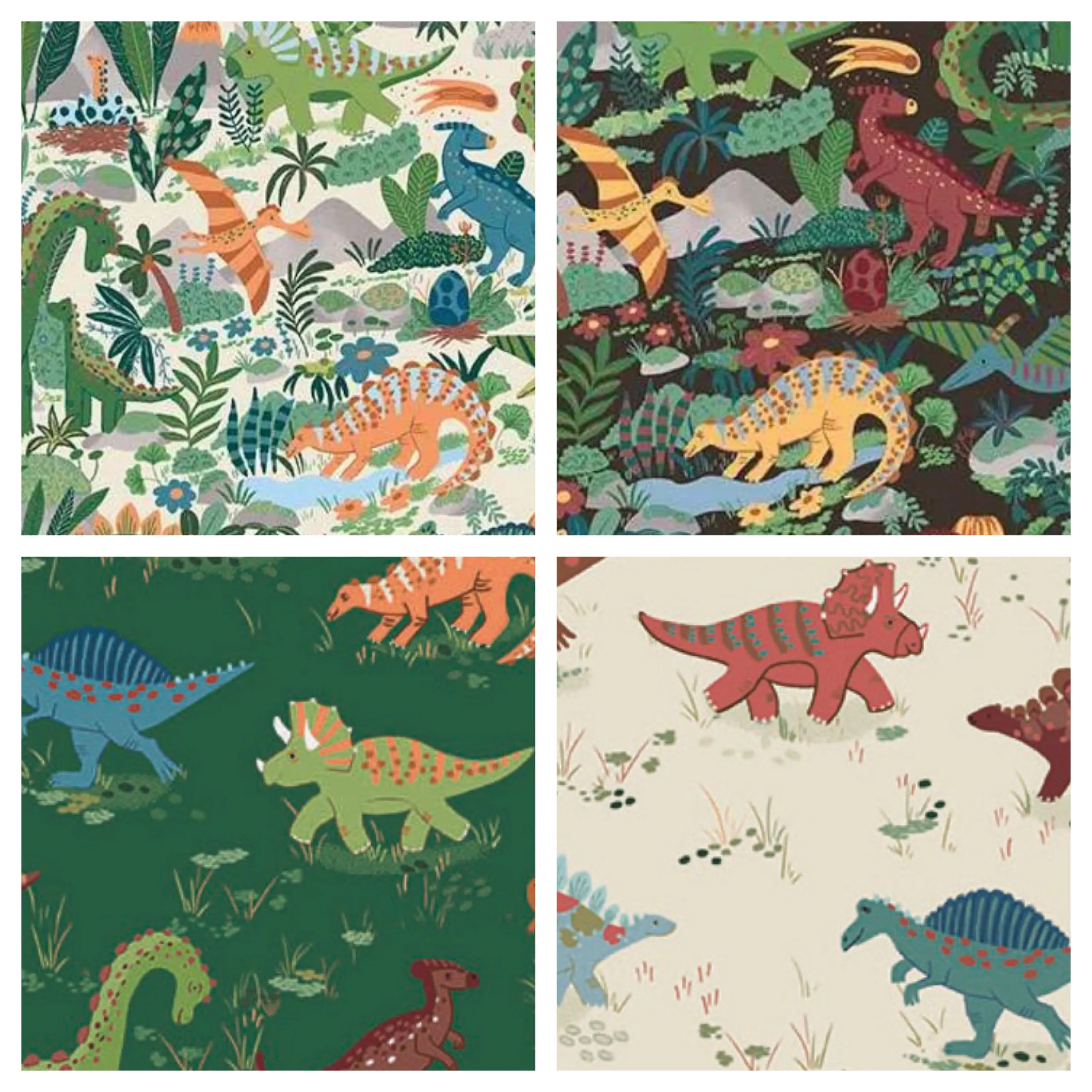 Prehistoric by Makower UK for Andover, Charm Pack, 42 Pc, 5" Squares, 100% Premium Cotton Fabric - image 3
