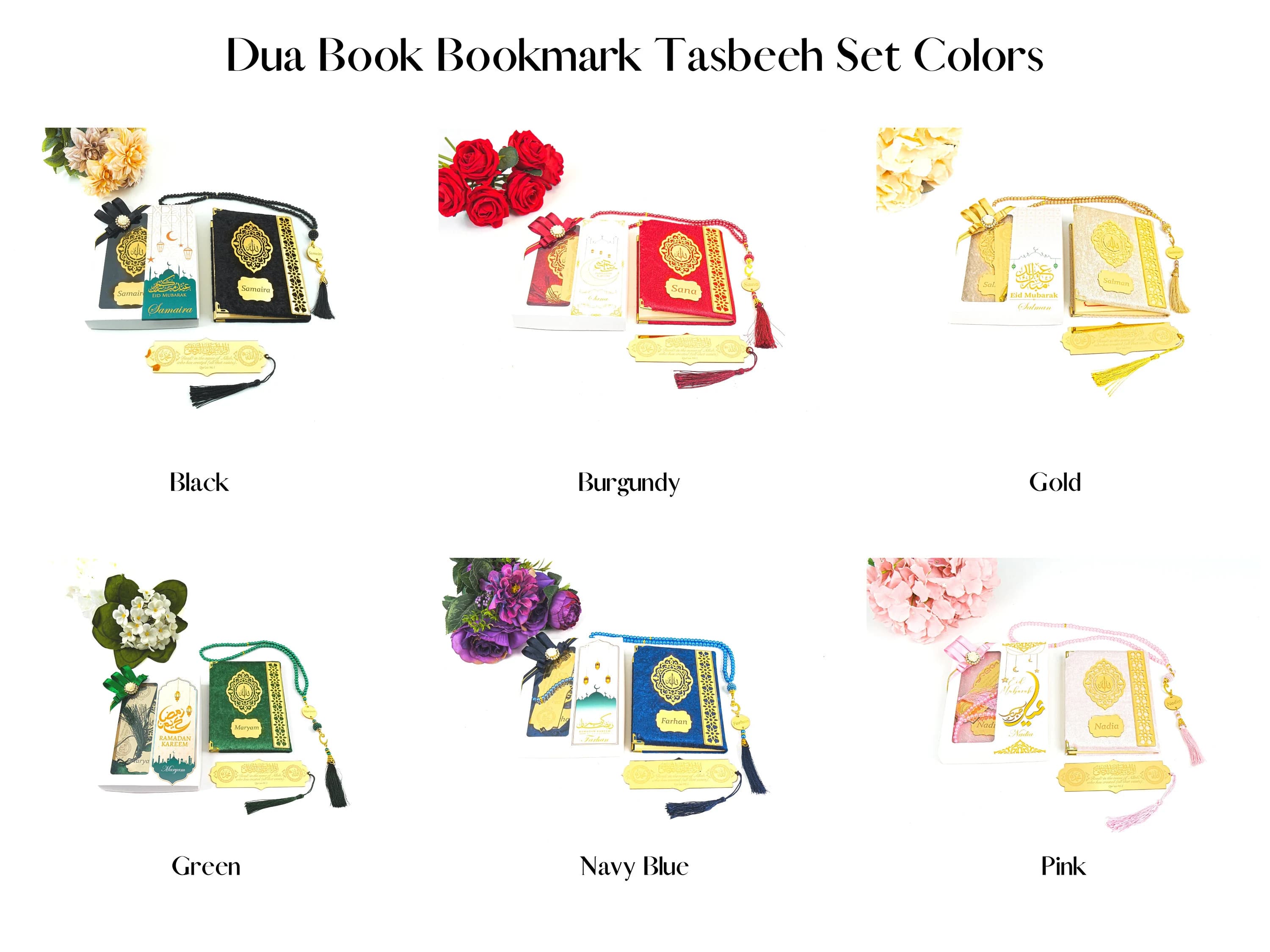 Personalized Yaseen Dua Book Bookmark Tasbih Islamic Gift Set, Eid Favors, Wedding Favors, Baby Shower Favors, Party Favors for Guests Bulk - image 3