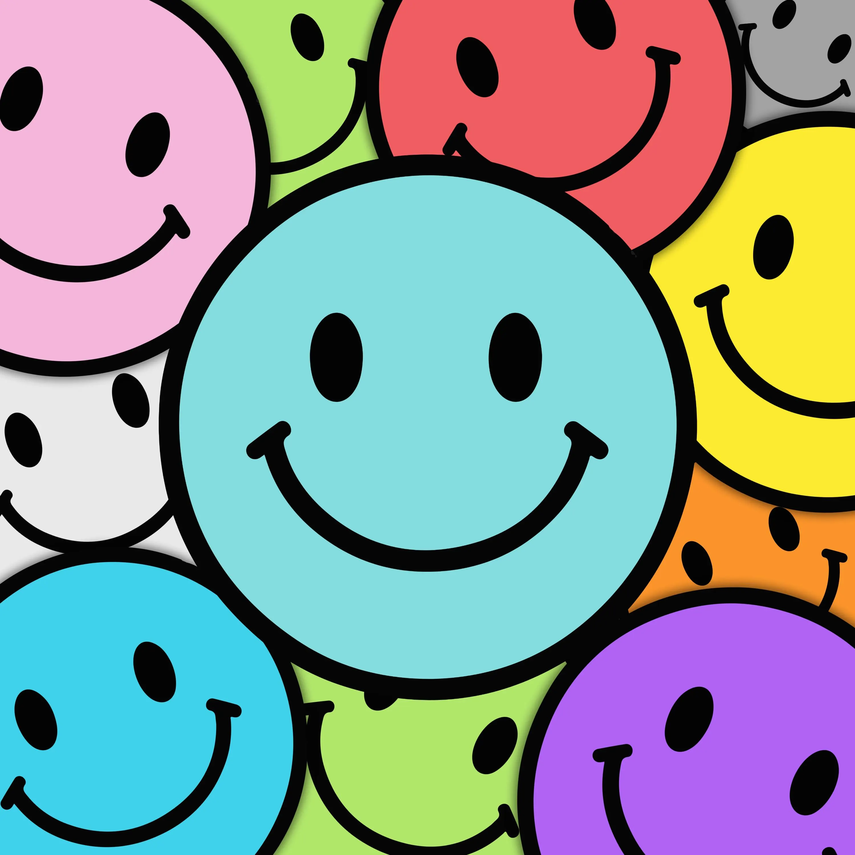 Smiley Face Sticker Labels Emoji Happy Face School Planner Laptop Water Bottle Notebook Scrapbooking Party Fillers Rewards School Nursery