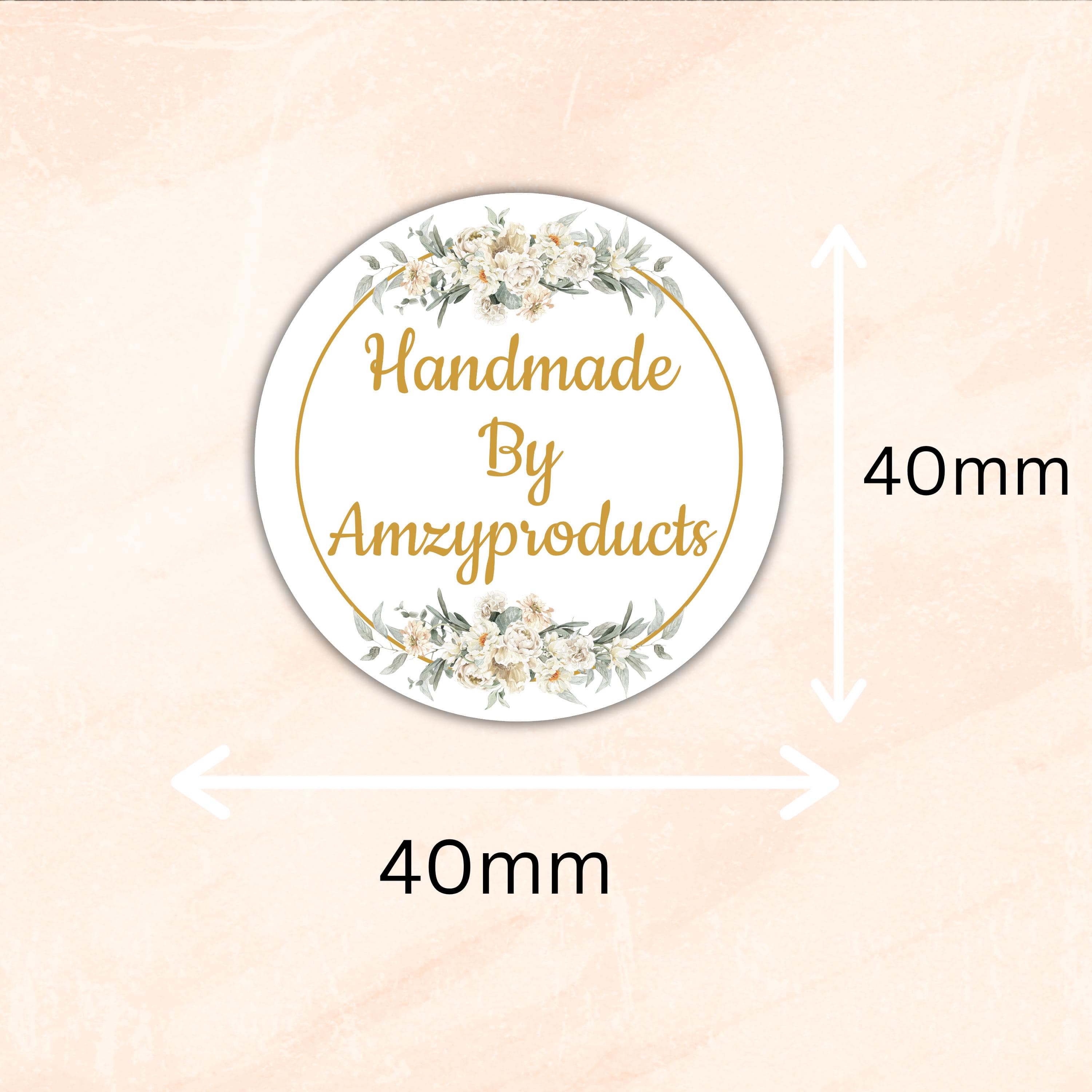 Handmade By Business Stickers Labels Shop Small Business Packaging Branding Personalised Custom Happy Mail for Online Sellers Thank You - image 4