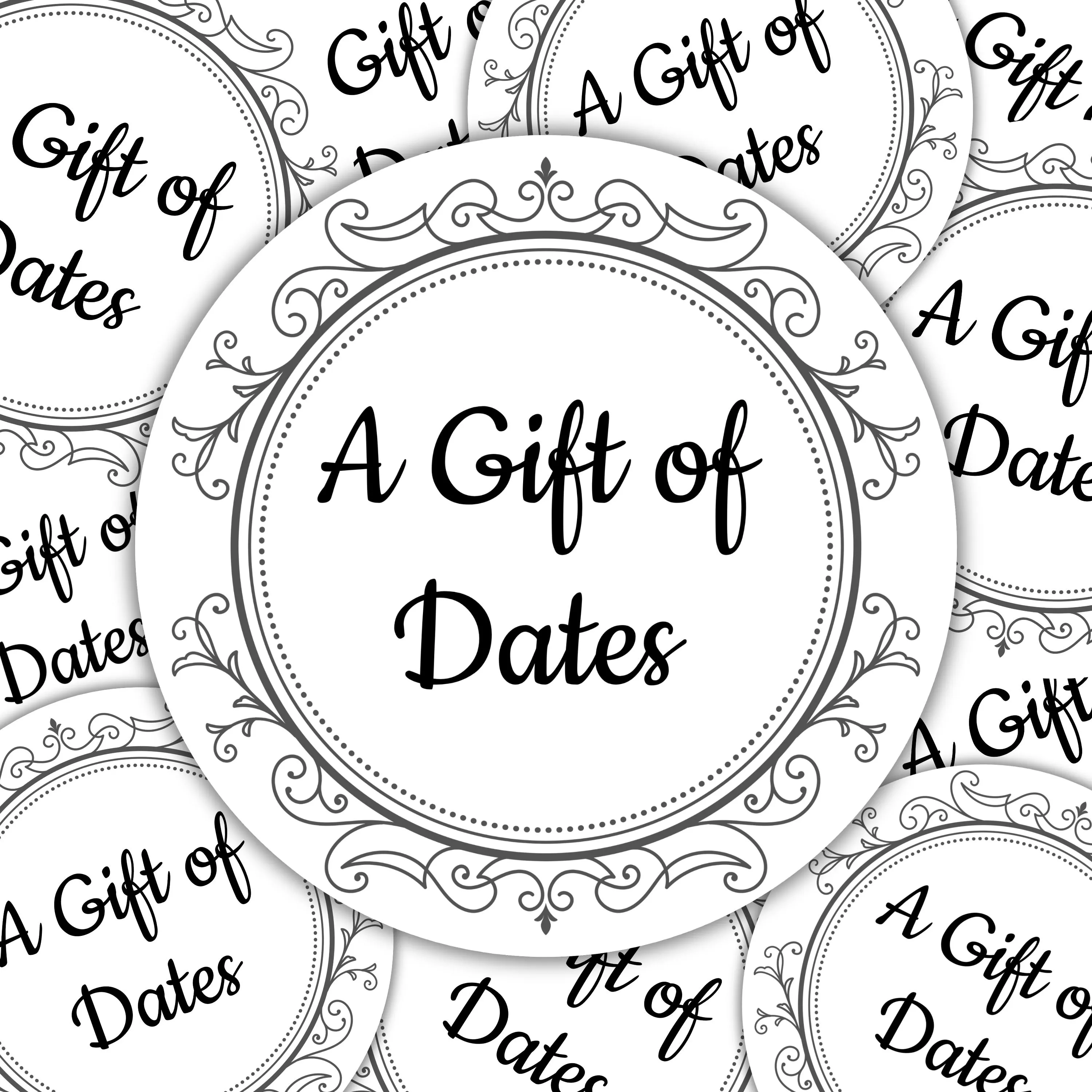 Gift of Dates Sticker Labels Islamic Date Gift Eid Umrah Hajj Ramadan Nikkah Arabic Printable Date Package Mandala Decorative Muslim Gift