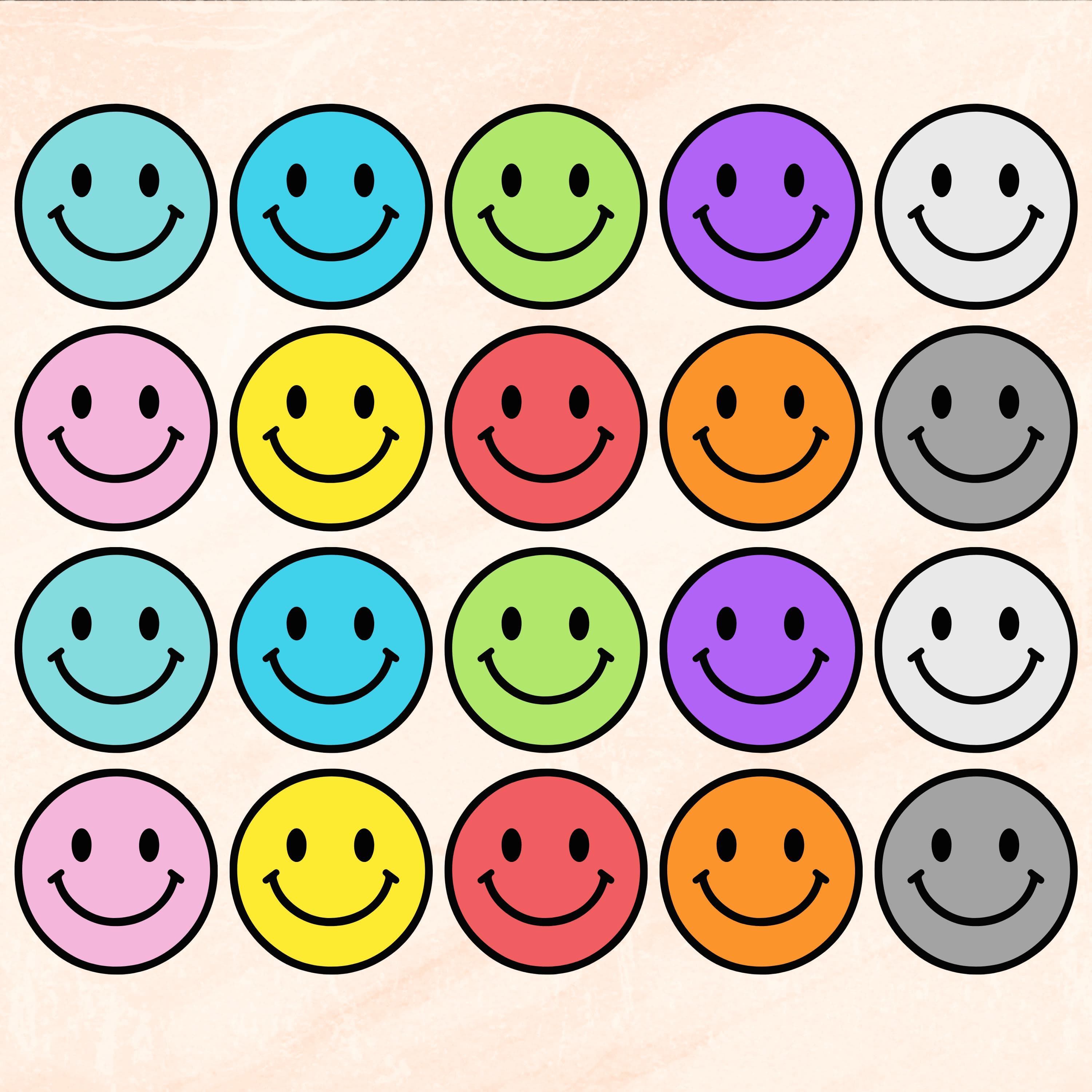 Smiley Face Sticker Labels Emoji Happy Face School Planner Laptop Water Bottle Notebook Scrapbooking Party Fillers Rewards School Nursery - image 5