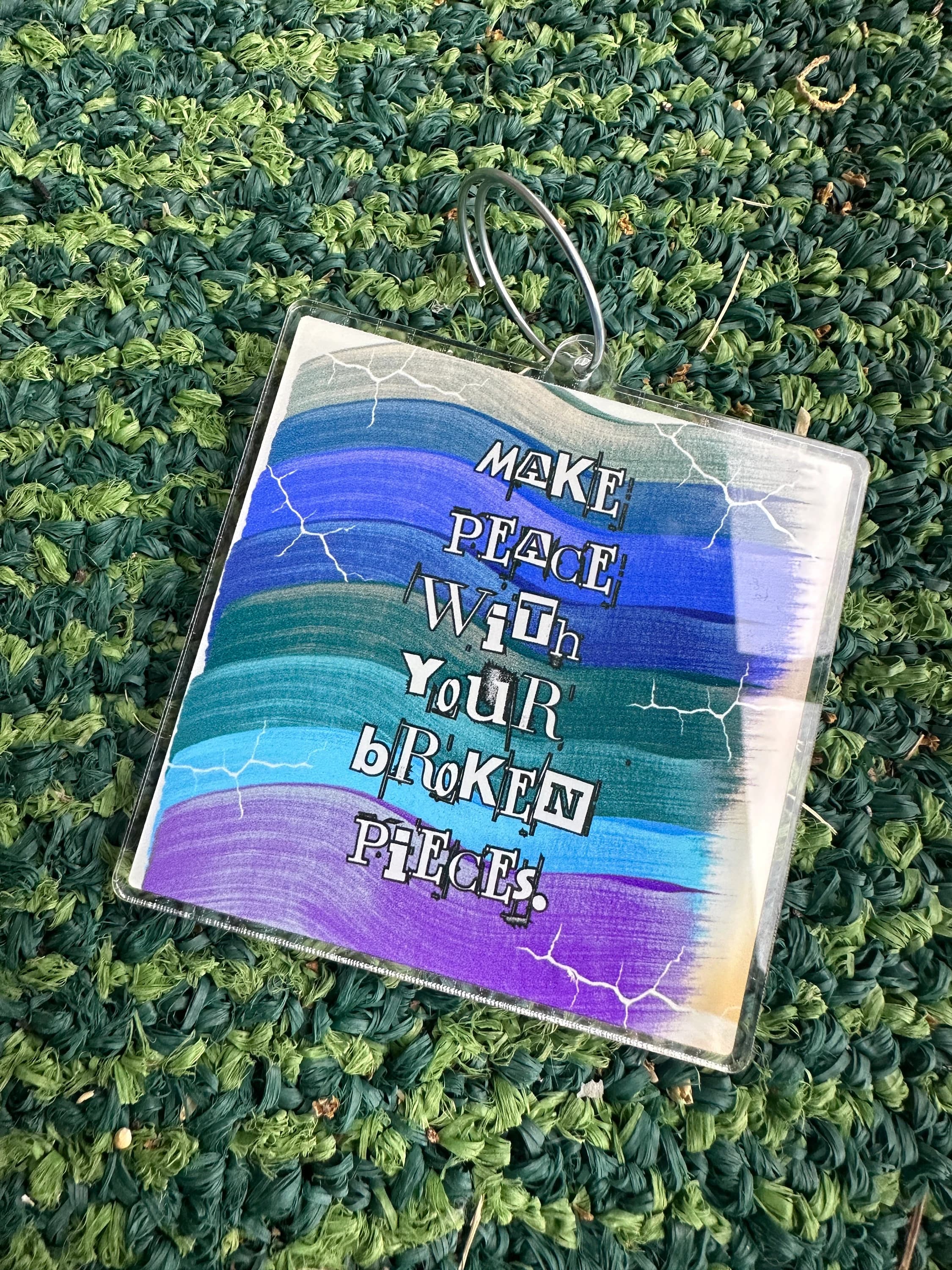 Self affirmation keychains, small gifts, holidays, positive quotes charms