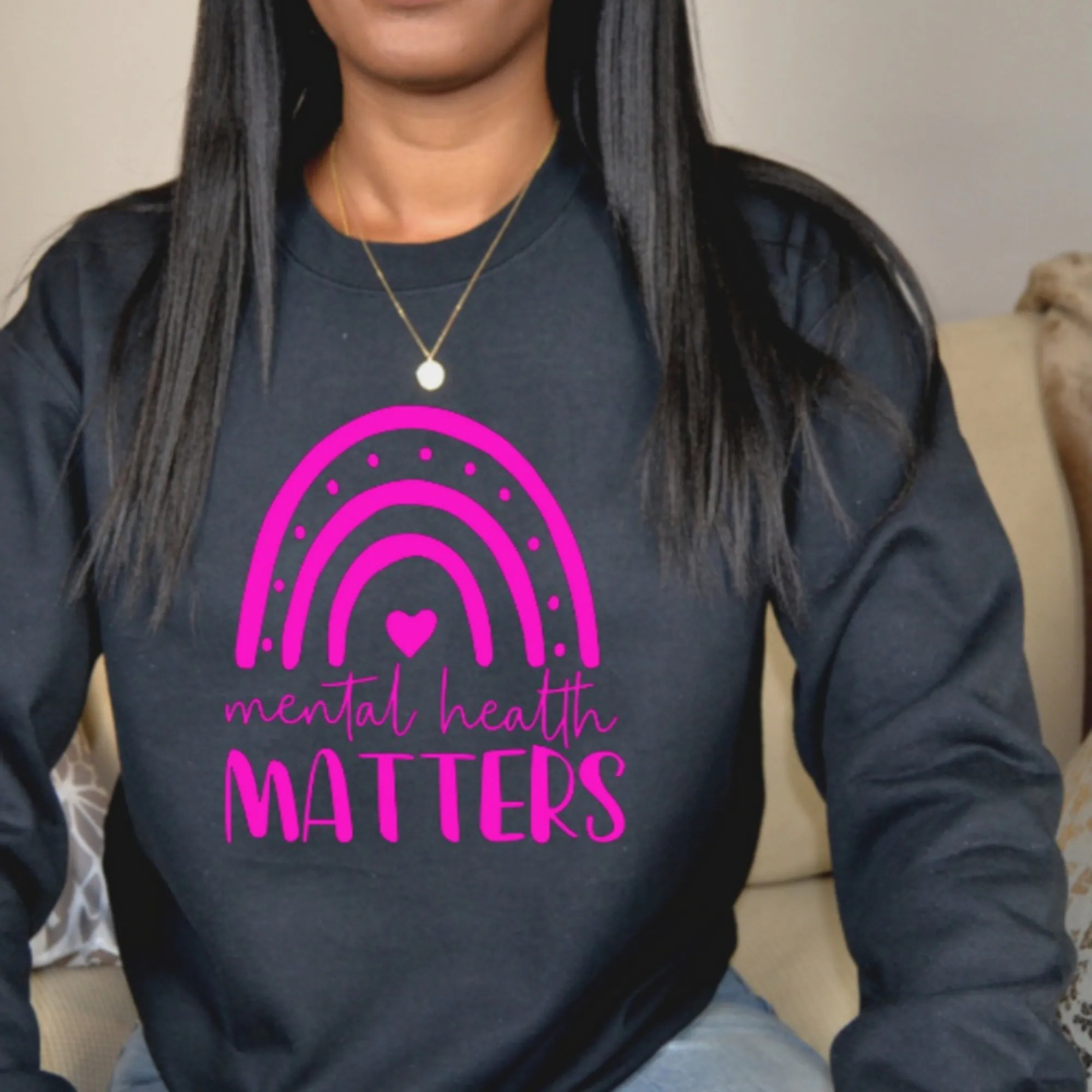 Mental Health Matters Sweatshirt: Self Love Club, Inspirational Women