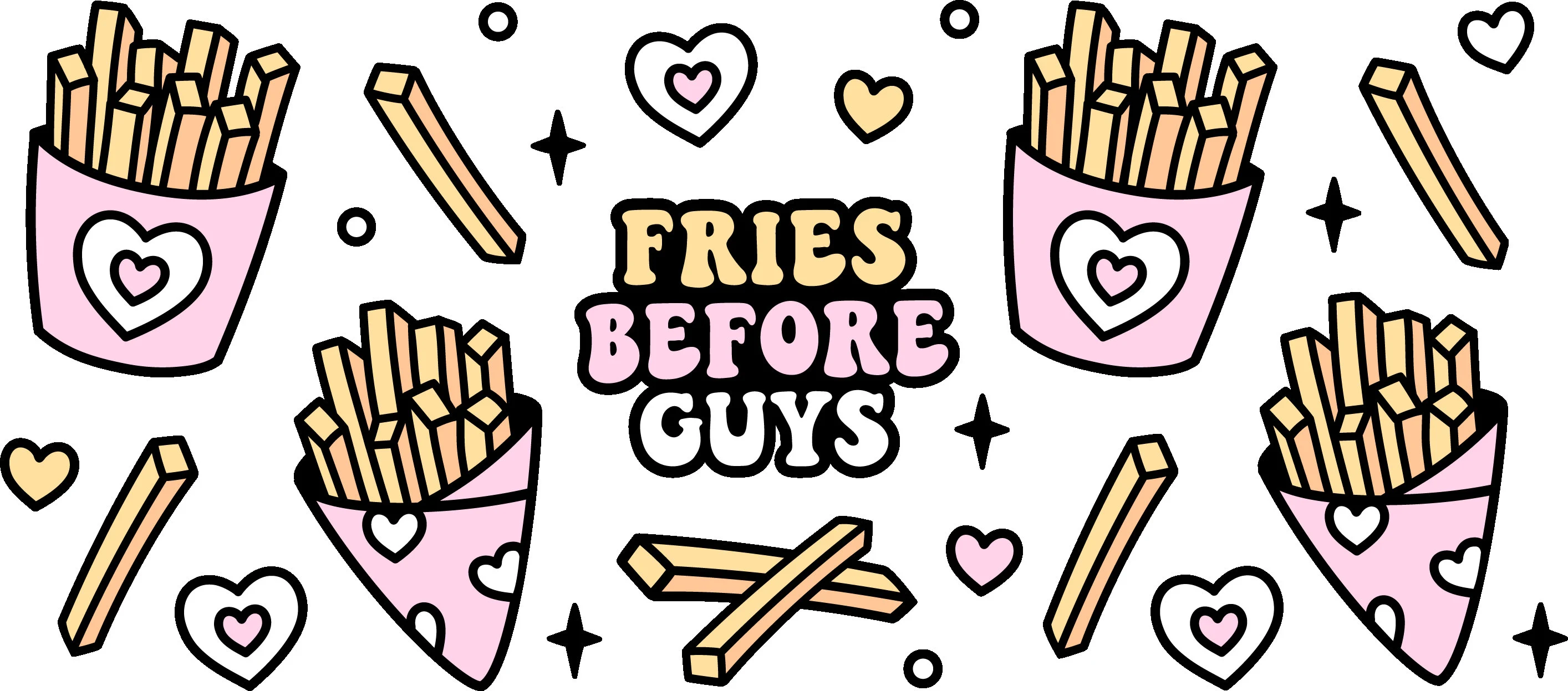 Fries Before Guys Cups/ Libby's Glass Can/ Valentine Gift/ Birthday Gift - image 2