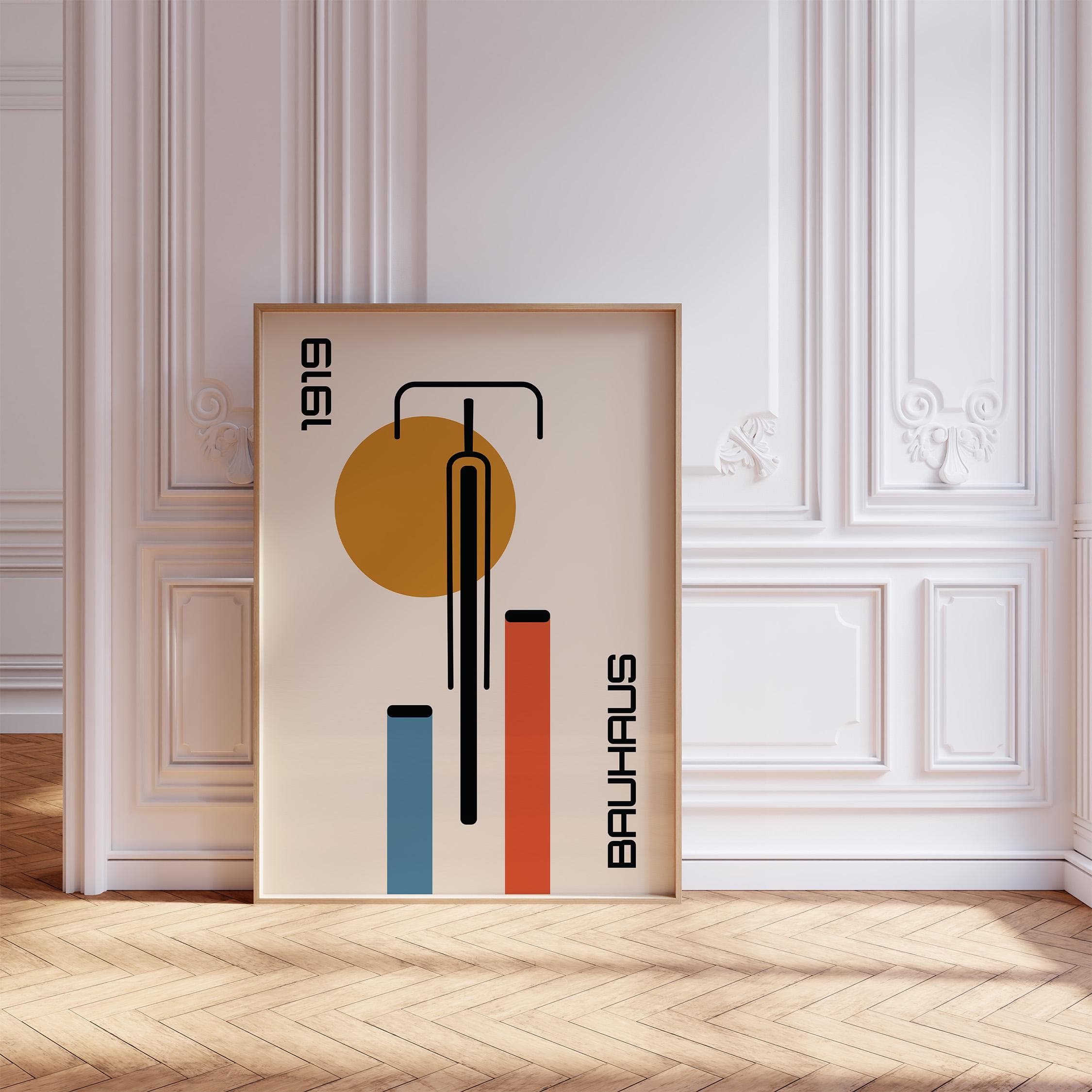 Bauhaus Bicycle Poster, Vintage Bike Print, Mid Century Modern Cycling Wall Art, Bicycle Decor, Gift for Cycling Lovers (Poster Only) - image 5