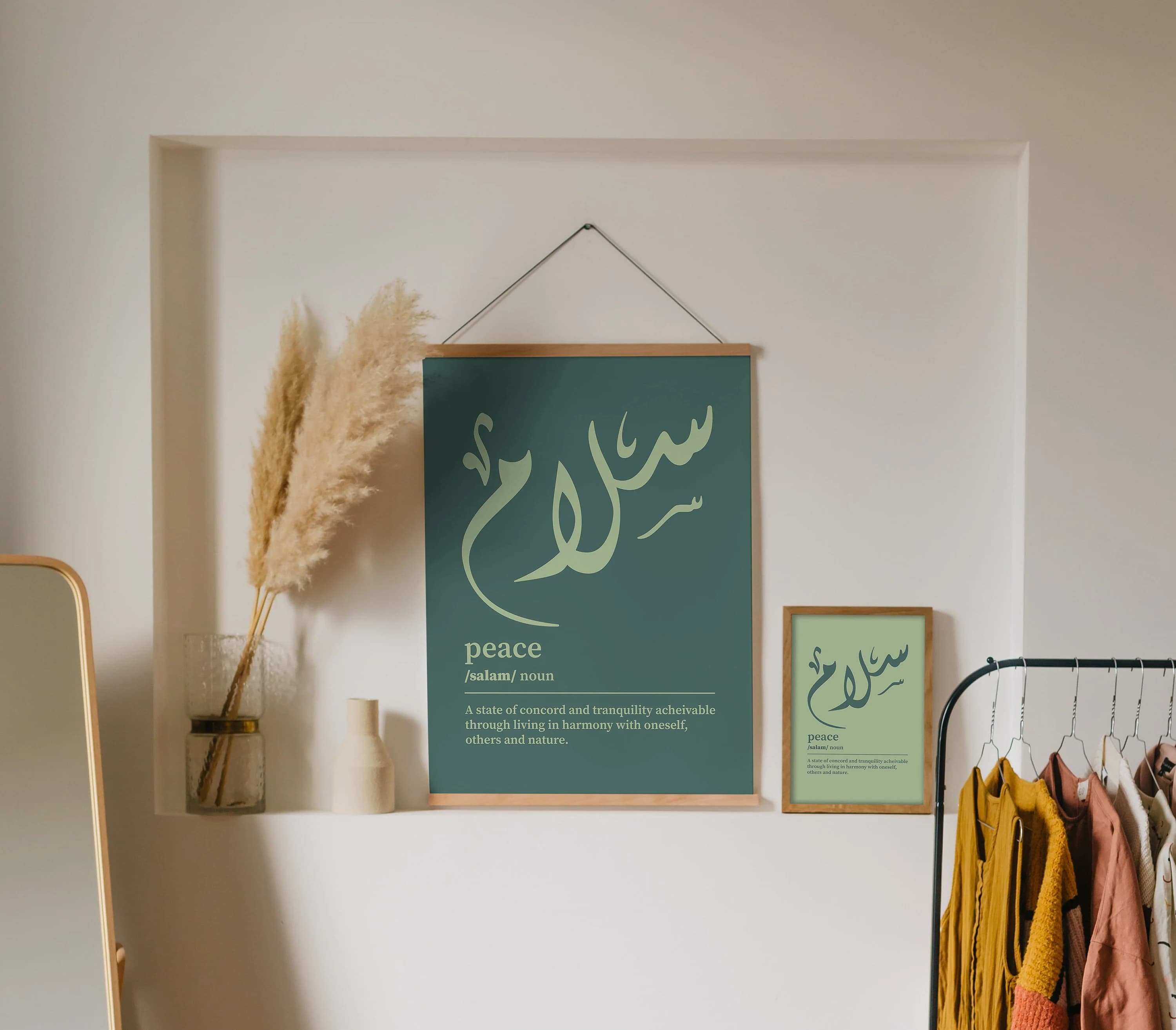 Peace / Salam / سلام / Calligraphy / Arabic Definition Print / Word Definition Poster / Arabic Wall Art (Poster Only) - image 5