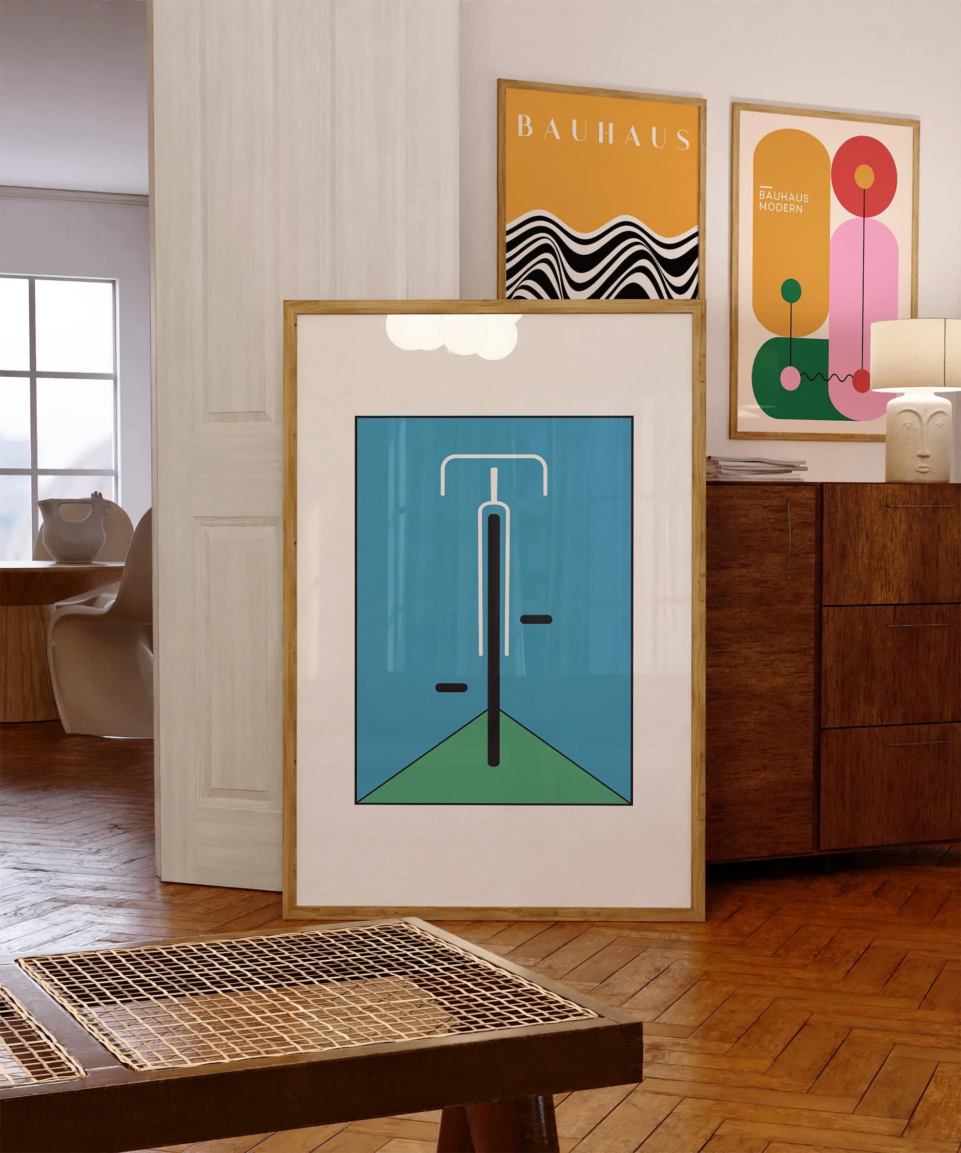 Bicycle Front Poster, Surreal Bicycle Wall Art, Minimalist Bike Pop Art Illustration, Trendy Cyclist Gift (Poster Only) - image 4