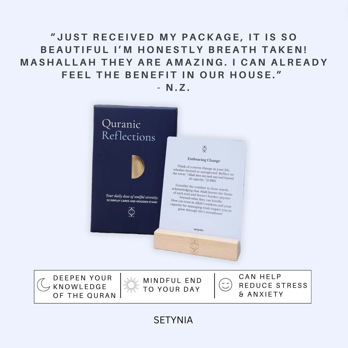 Quranic Reflection Cards: Islamic Affirmations, Daily Reminders, Muslim Gift, Ramadan Decoration - image 4