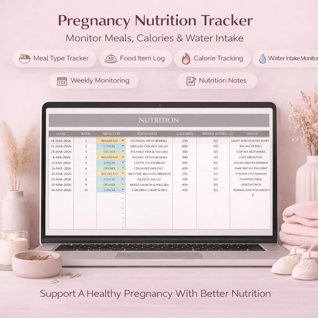 Medication Tracker, Period, Health Tracker, Pregnancy Journal & Planner, remarkable Template, IVF Planner, Calendar, Diet, Cadeau Naissance - image 3