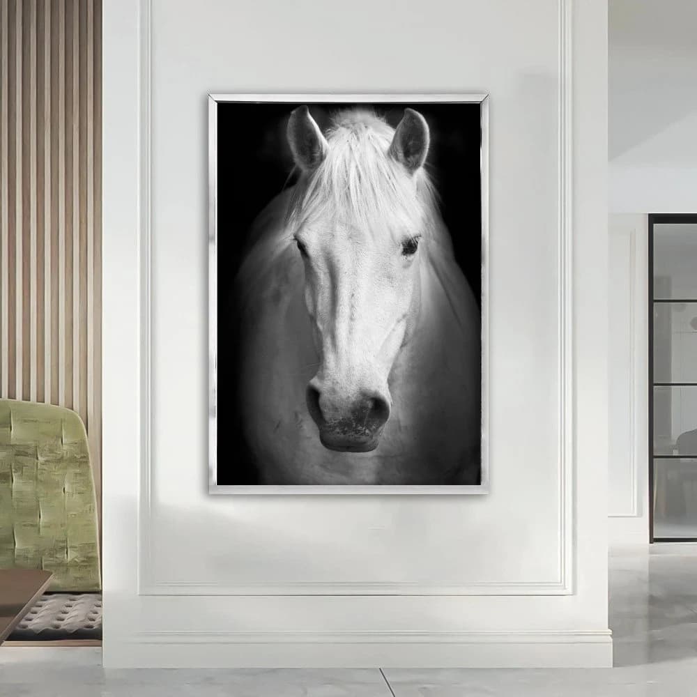 horse canvas print large canvas art horse decor horse painting painting horse wall art large wall art living room art,framed ready to hang - image 4