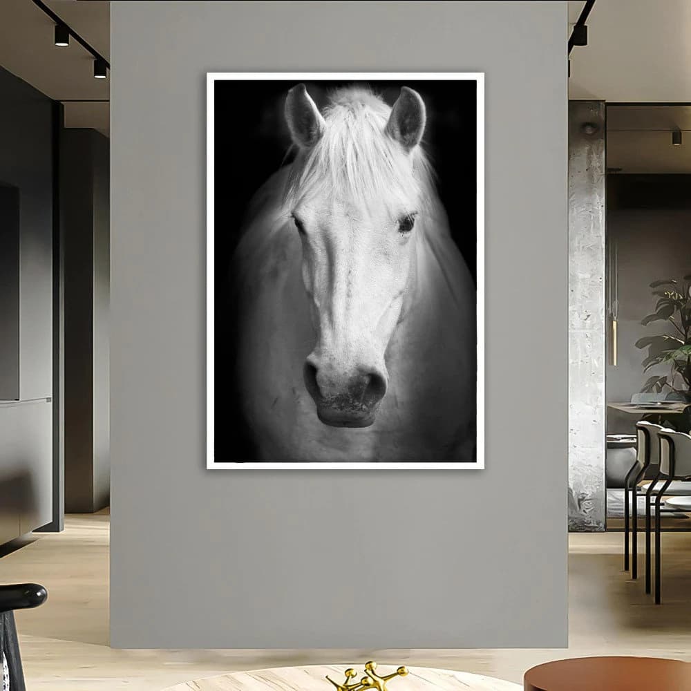 horse canvas print large canvas art horse decor horse painting painting horse wall art large wall art living room art,framed ready to hang - image 5