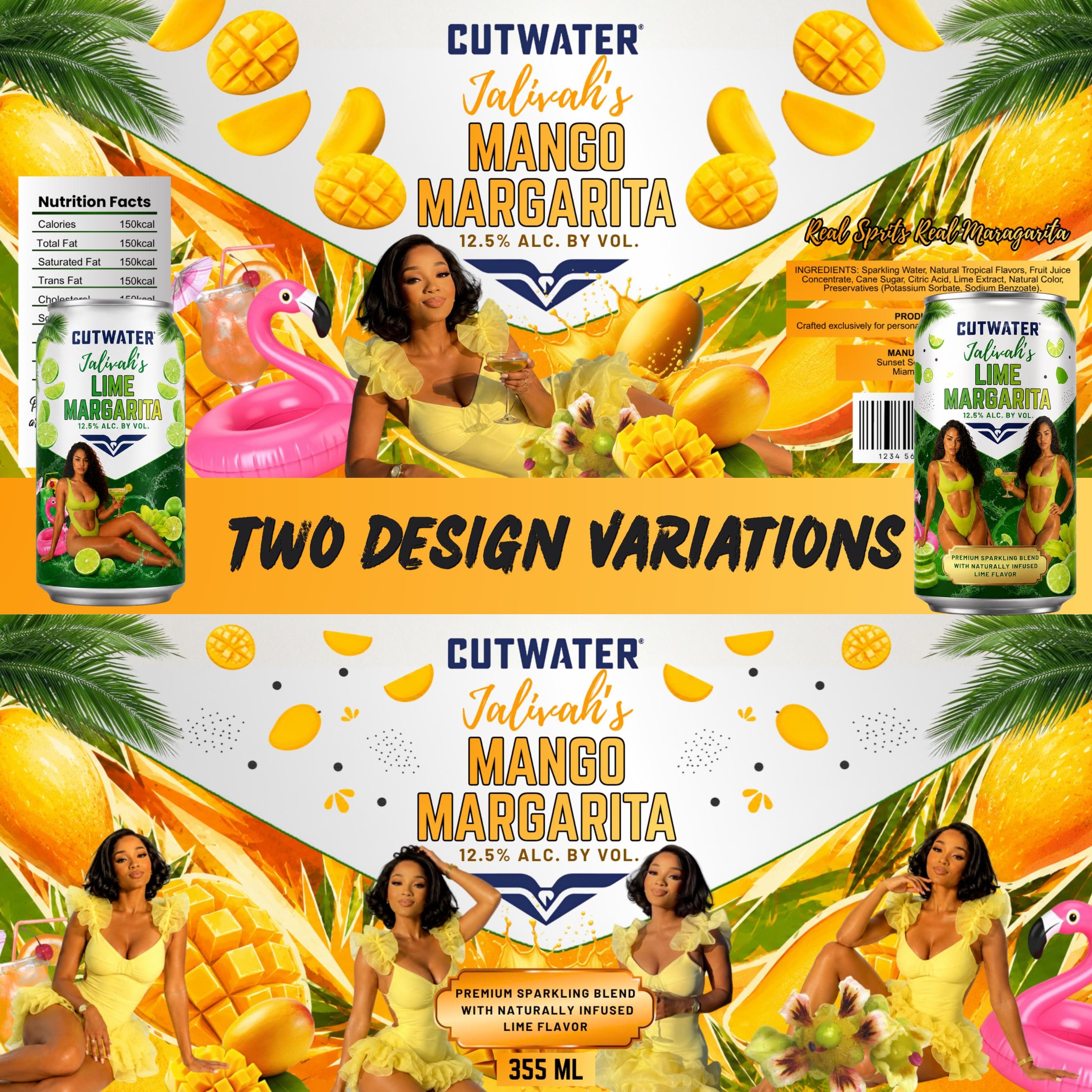 Editable Margarita Can Wrap Label, Soda Can Wrapper Template Canva Adult Party Favors Drink Labels,Party Favor Template (Digital Download), - image 4
