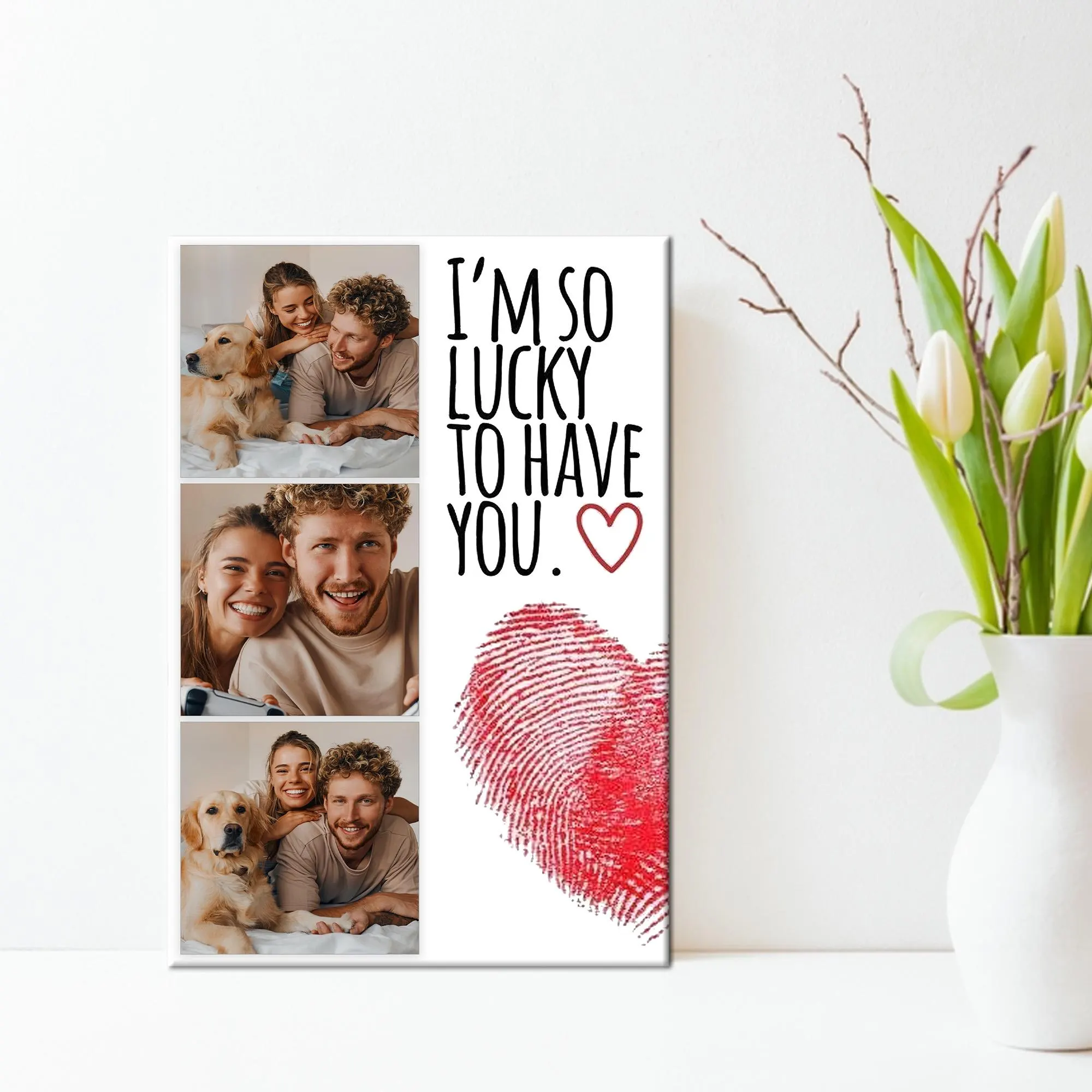 Custom Photo Collage, Valentines Day Gift, Personalized Gift, Couple Photo Collage, Custom Gift, Custom Poster, Photo Collage Print, Canvas - image 4